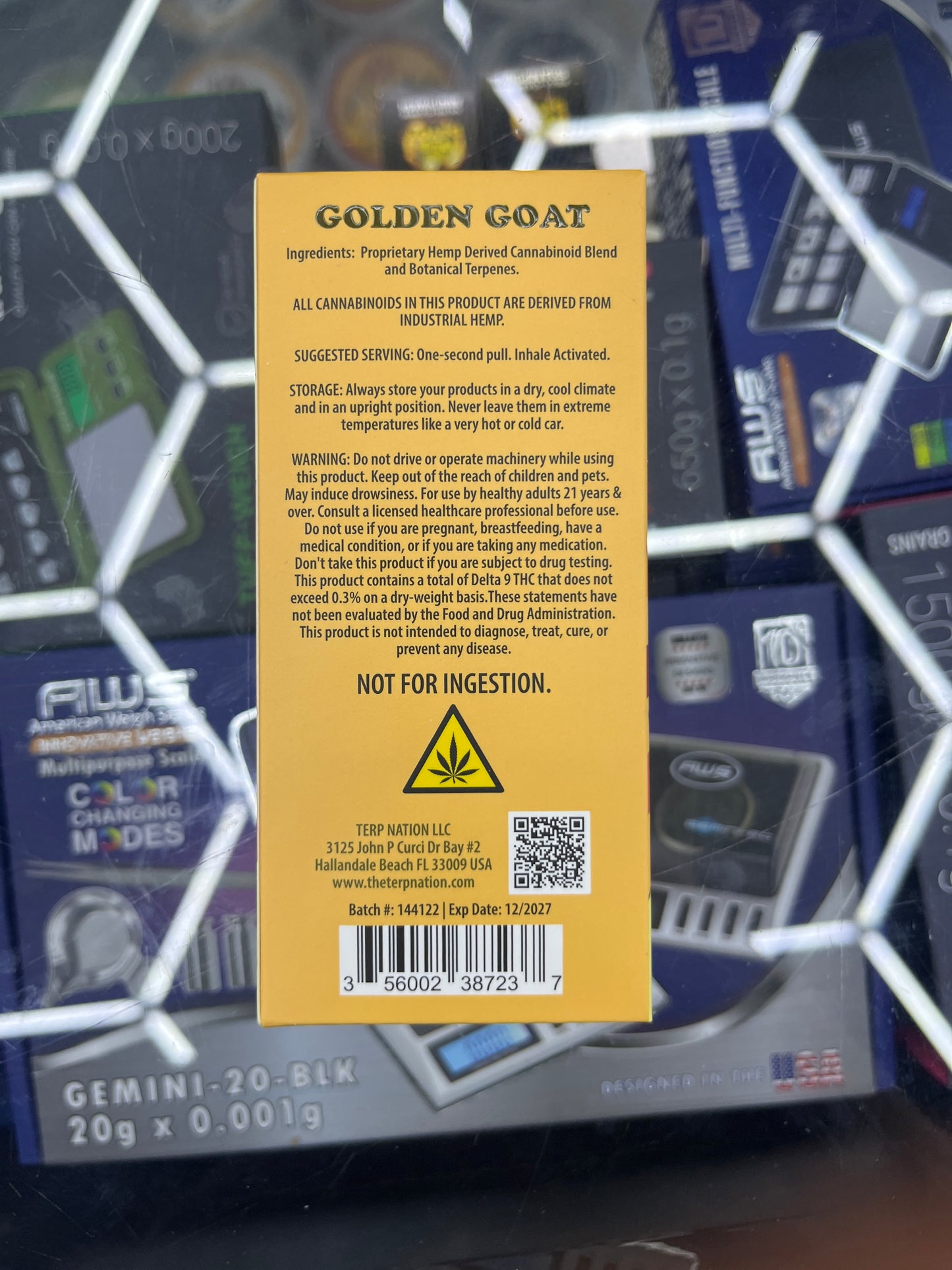 Smak’d thcp 2ml disposable golden goat sativa