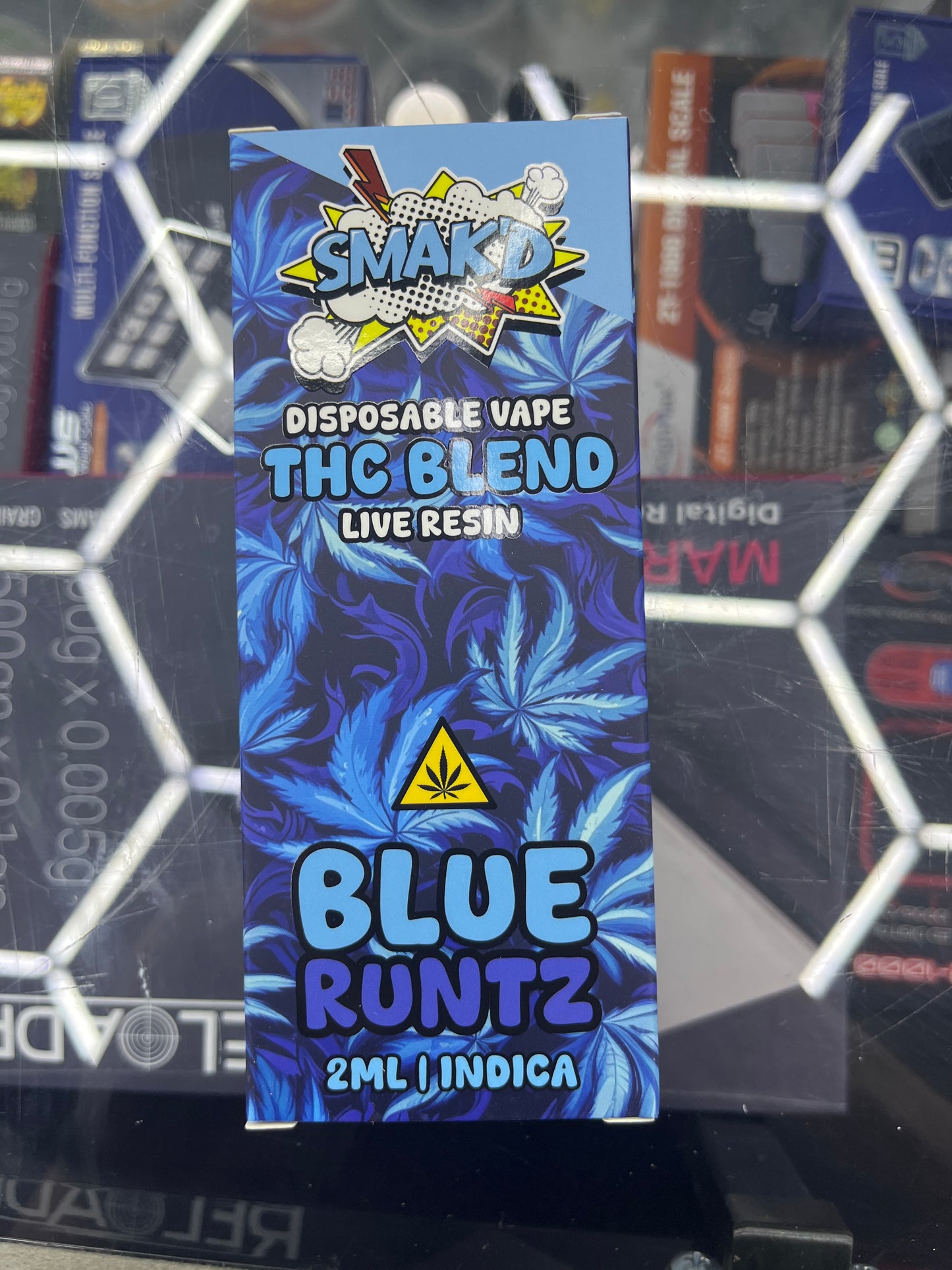 Smakd thca live resin 2ml dispo blue runtz indica