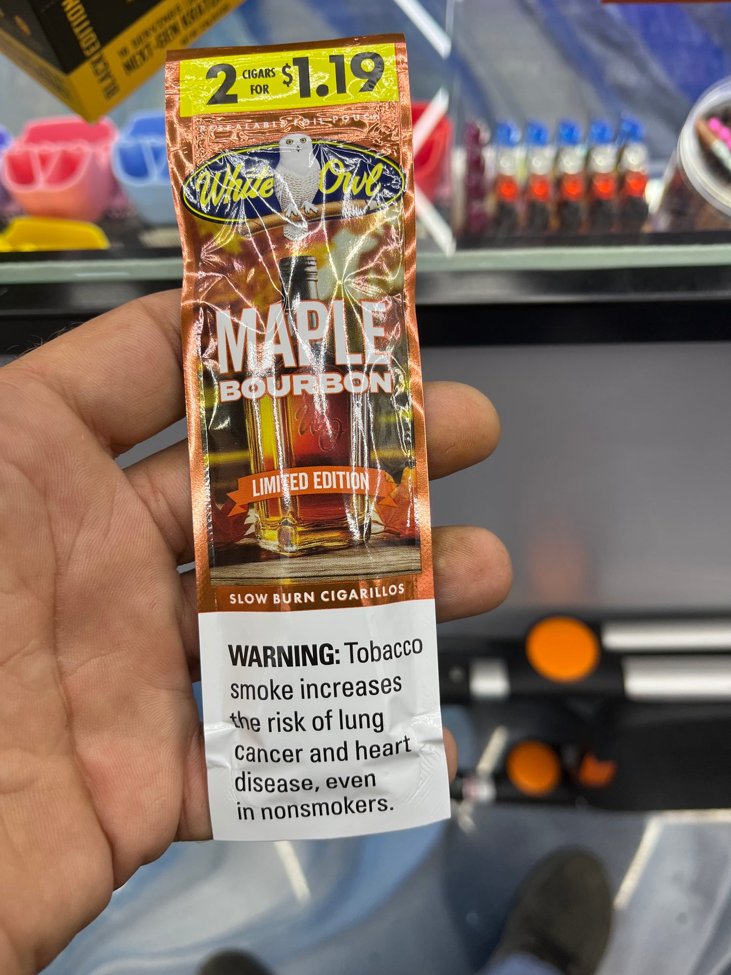 White owl, maple, bourbon, limited edition