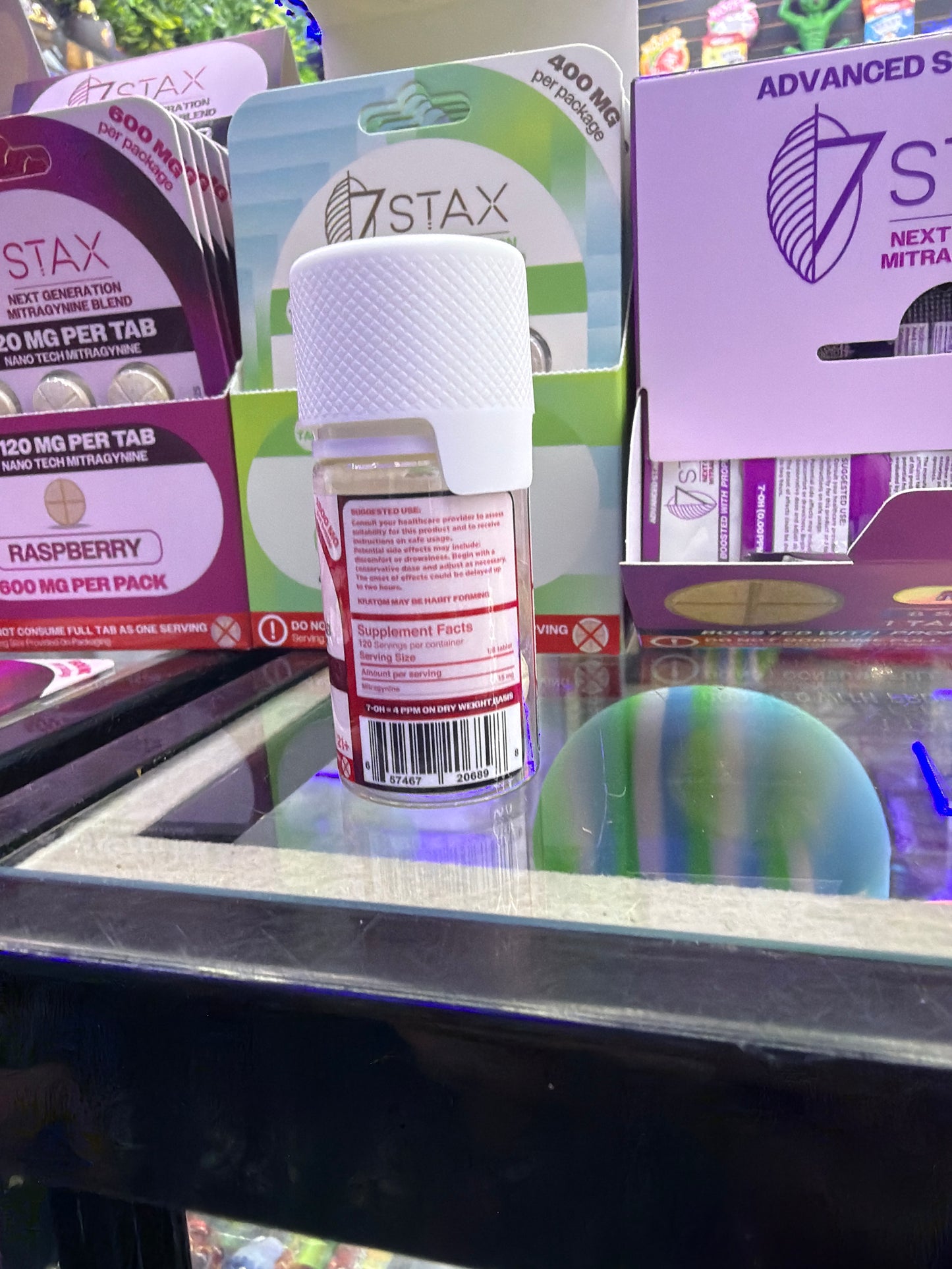 7 STAX - Kratom Extract Tablets 120mg 15ct Strawberry