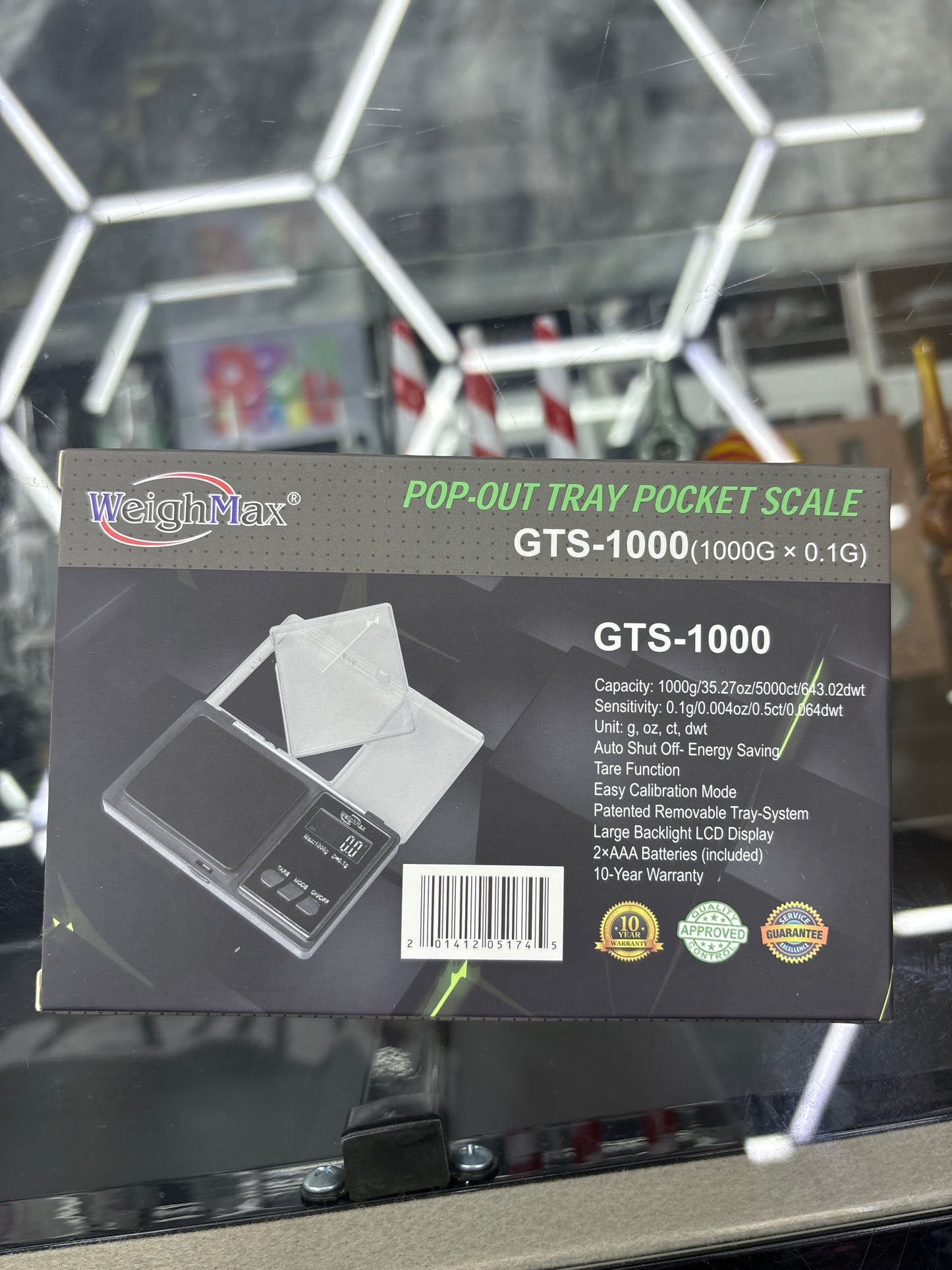 Weighmax pop out tray pocket scale GTS 1000