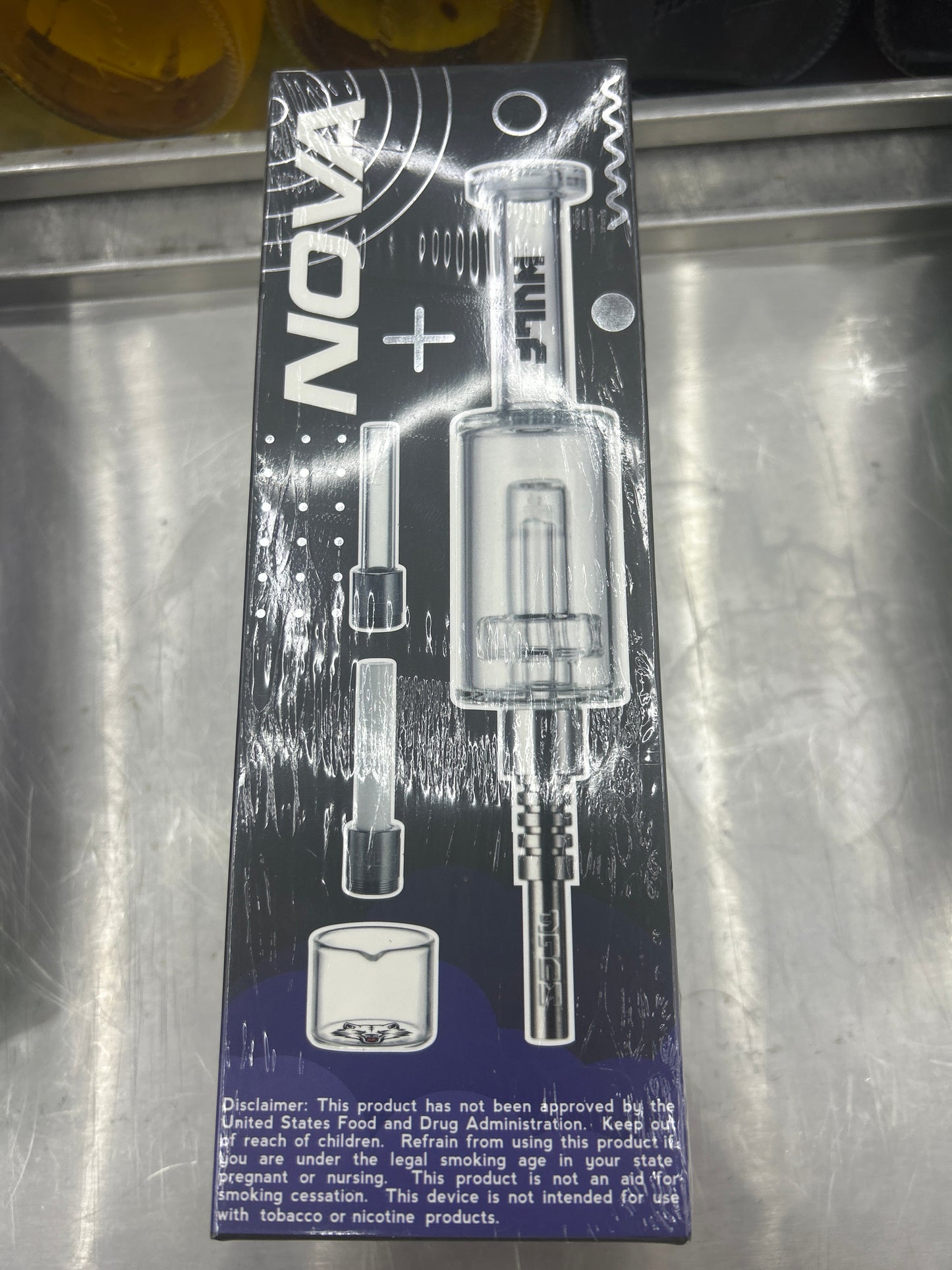 Wulf nova water filtered nectar collector black
