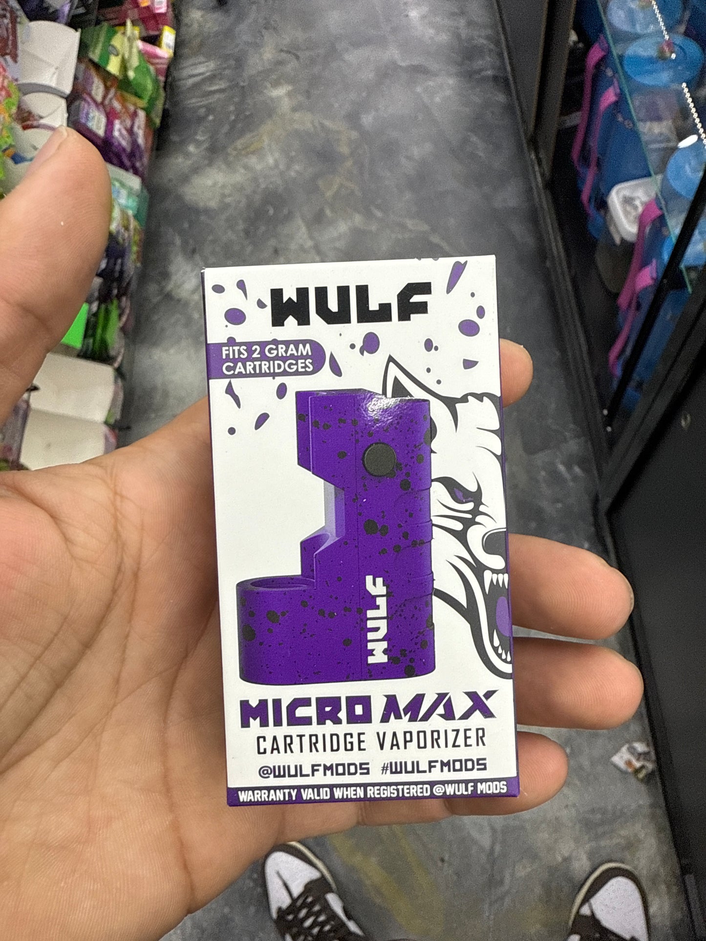 Wulf micro wax cartridge, vaporizer battery