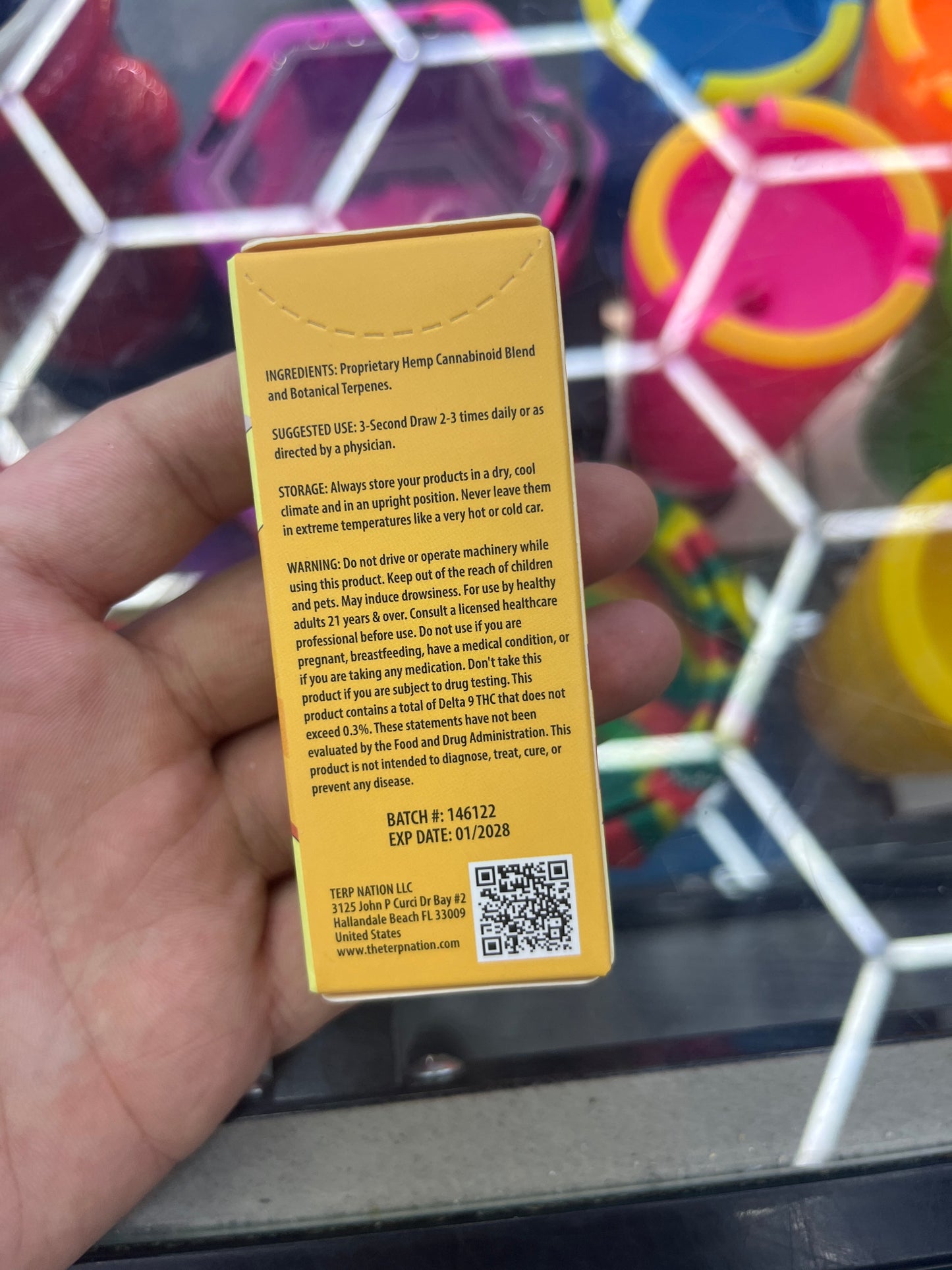 Smakd thcp 2g vape cartridge golden goat sativa