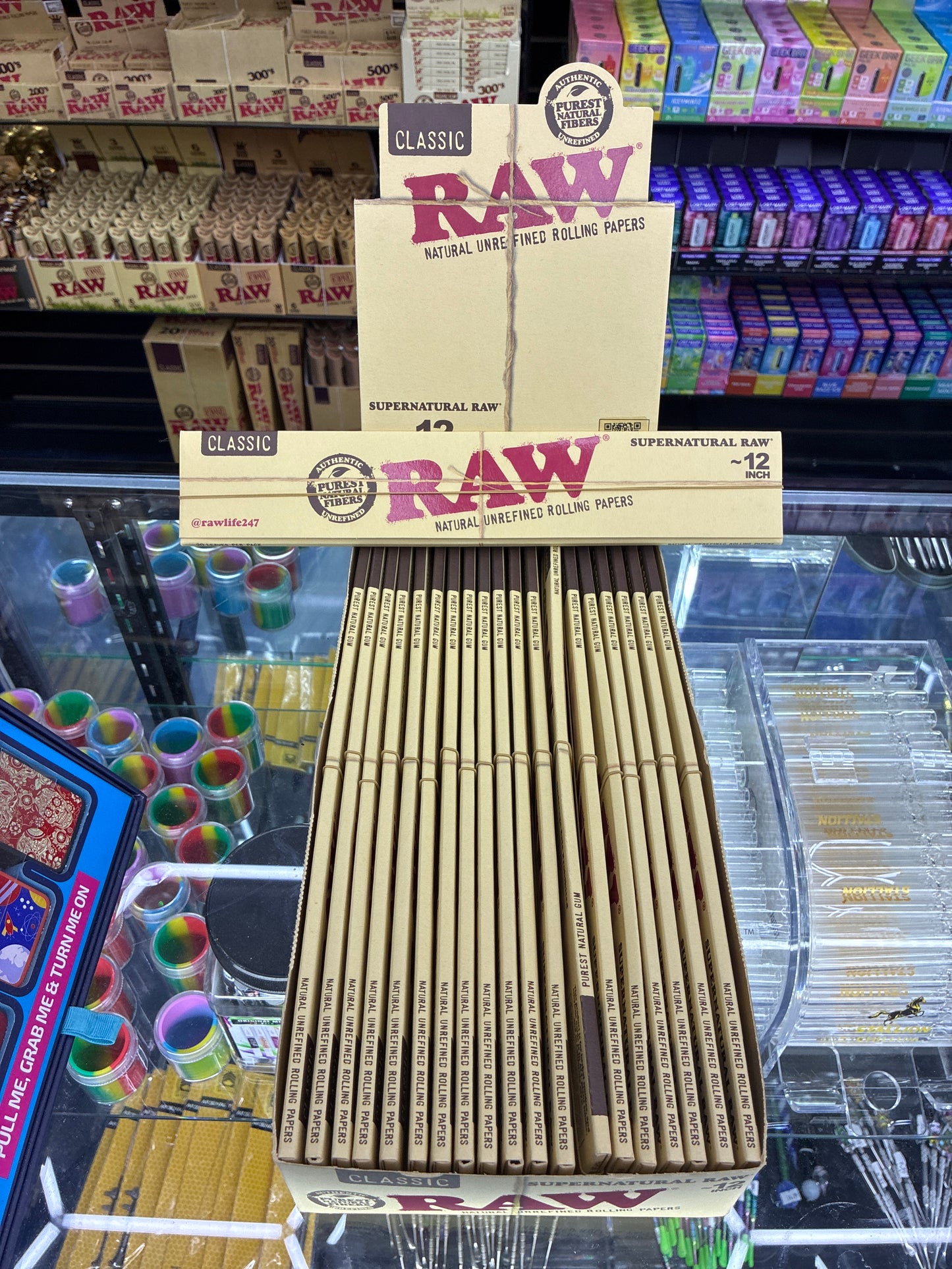 Raw classic supernatural 12inch rolling papers