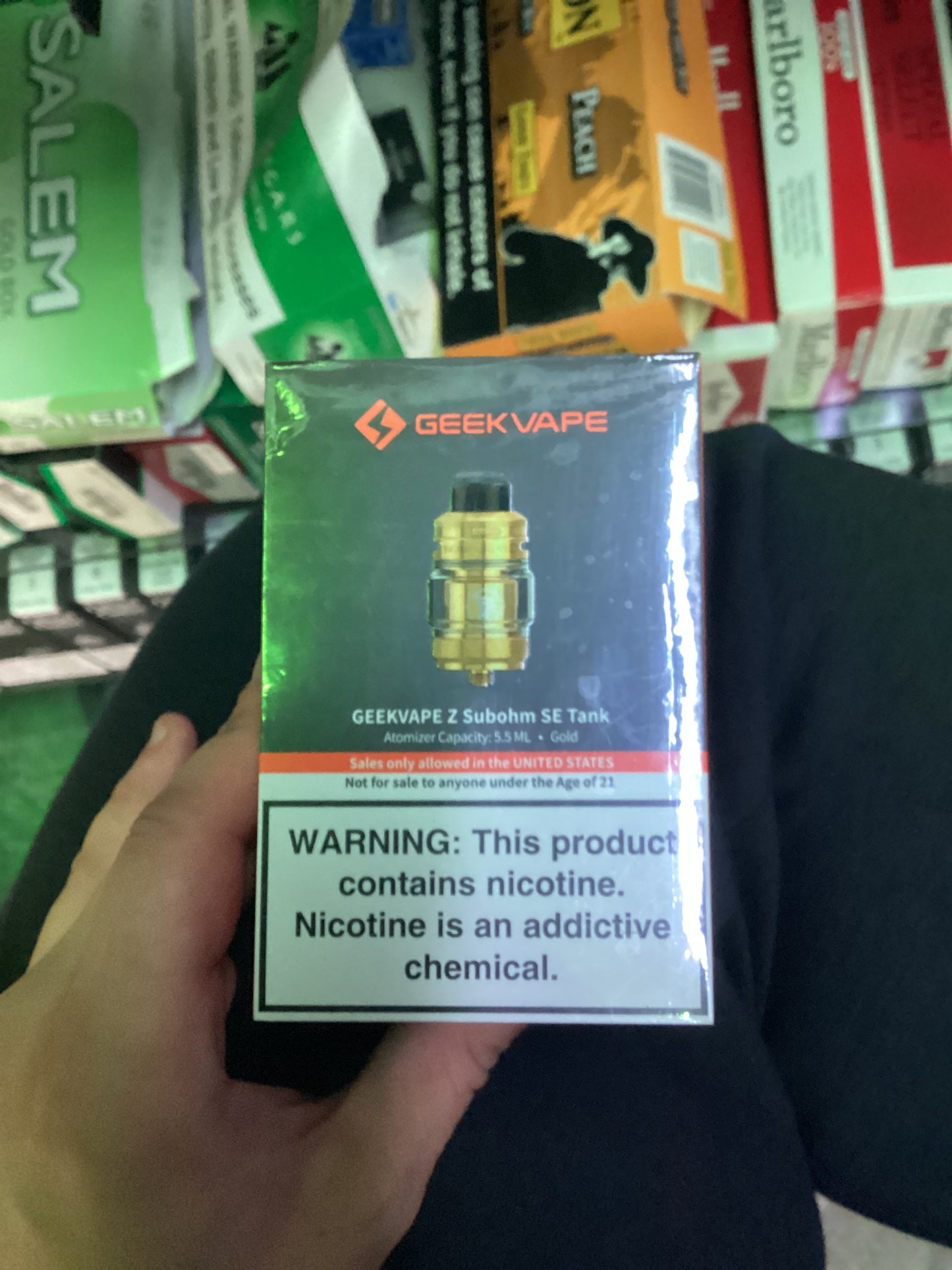 Geek Vape Z subohn se tank gold 5.5ml
