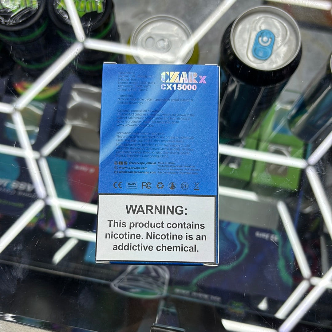 Czar cx15000 blue razz ice