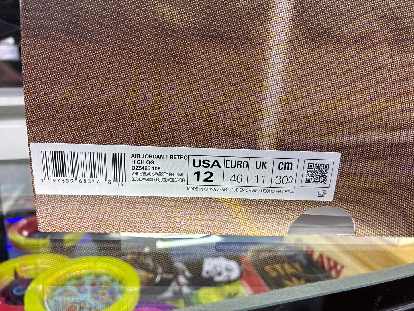 Air Jordan 1 retro high og Black Toe Reimagined size 12