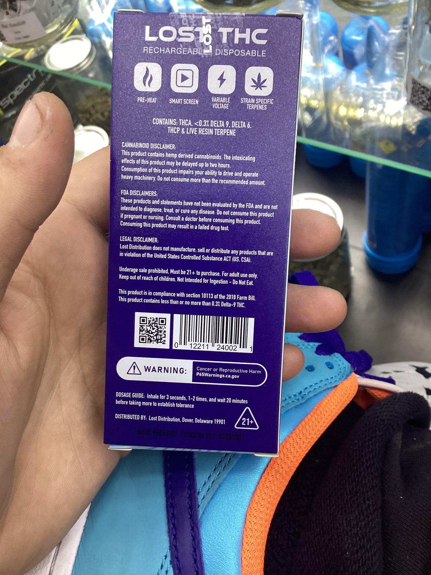 Lost thc melted diamonds 3g blue dream sativa