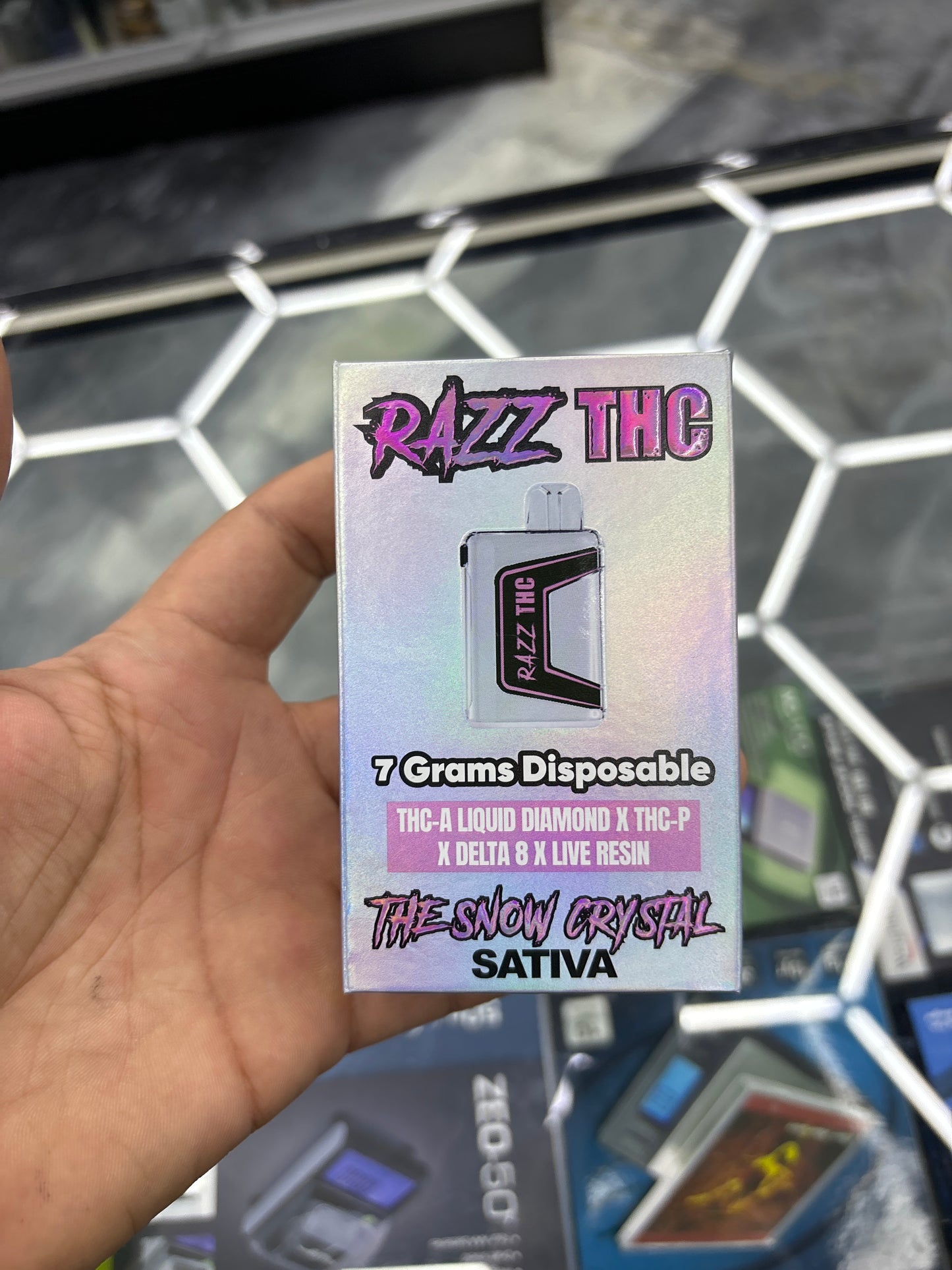 Razz thc 7g disposable the Snow crystal sativa
