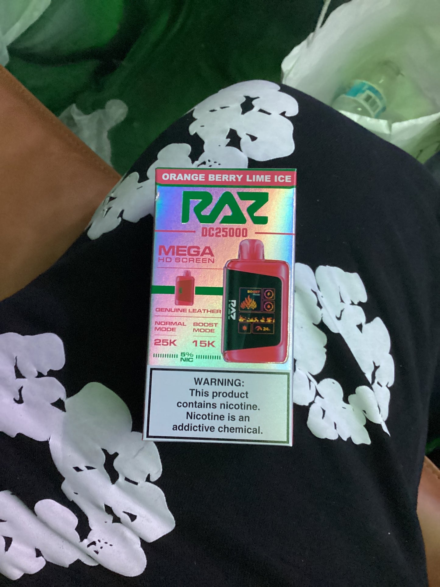 Raz dc25000 25k puffs orange berry lime ice