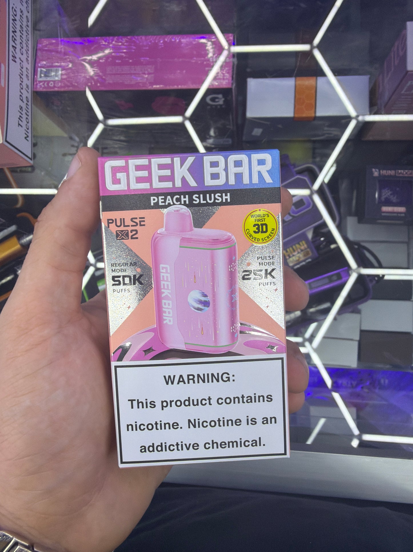 Geekbar Pulse x2 25k hits Peach Slush