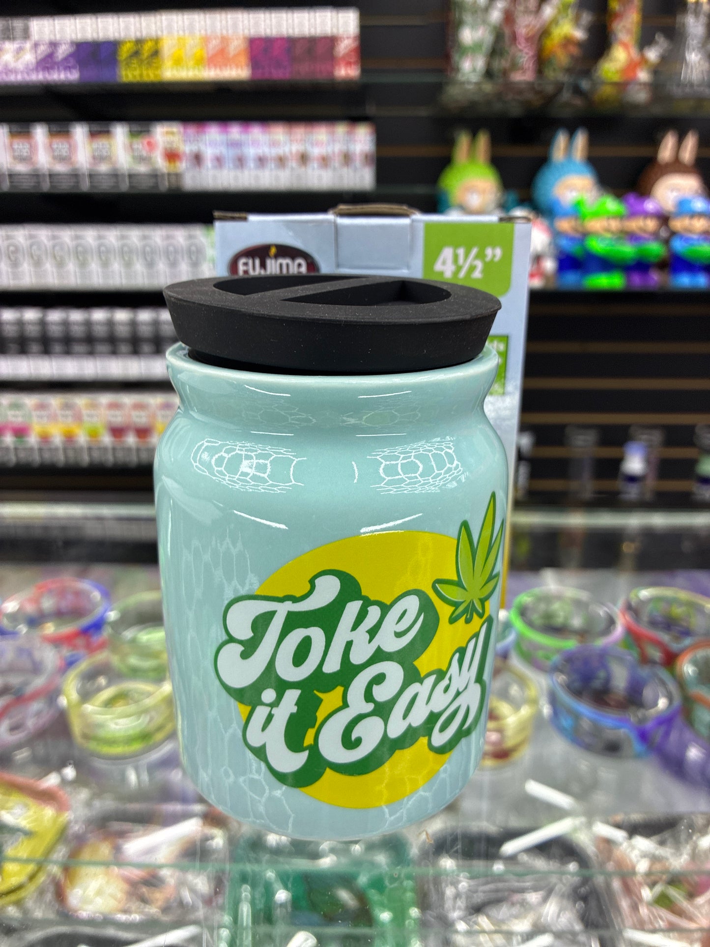 Fujima take it easy ceramic stash jar 8floz