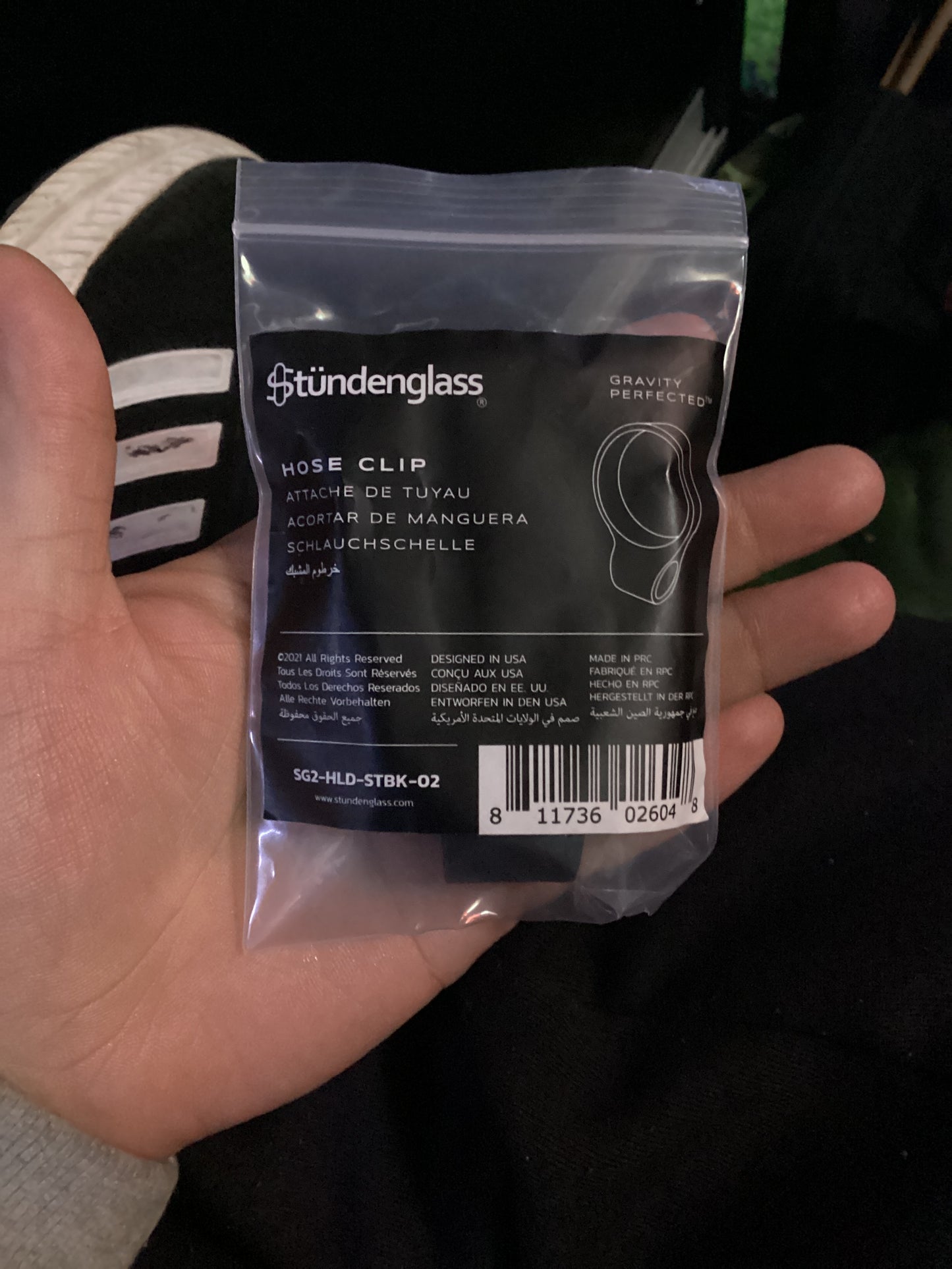 Stundenglass hose clip black