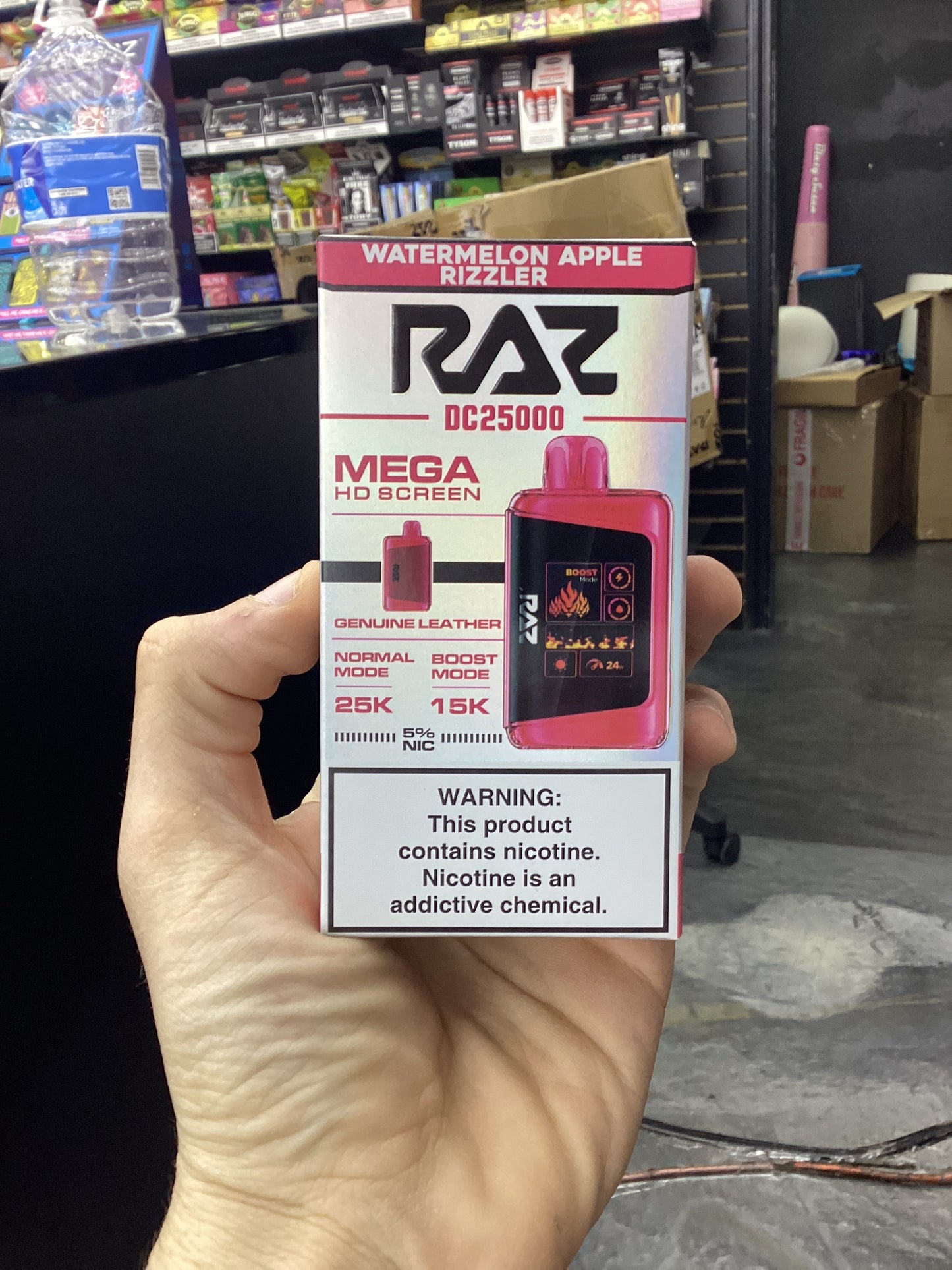 Raz dc25000 25k puffs watermelon apple rizzler