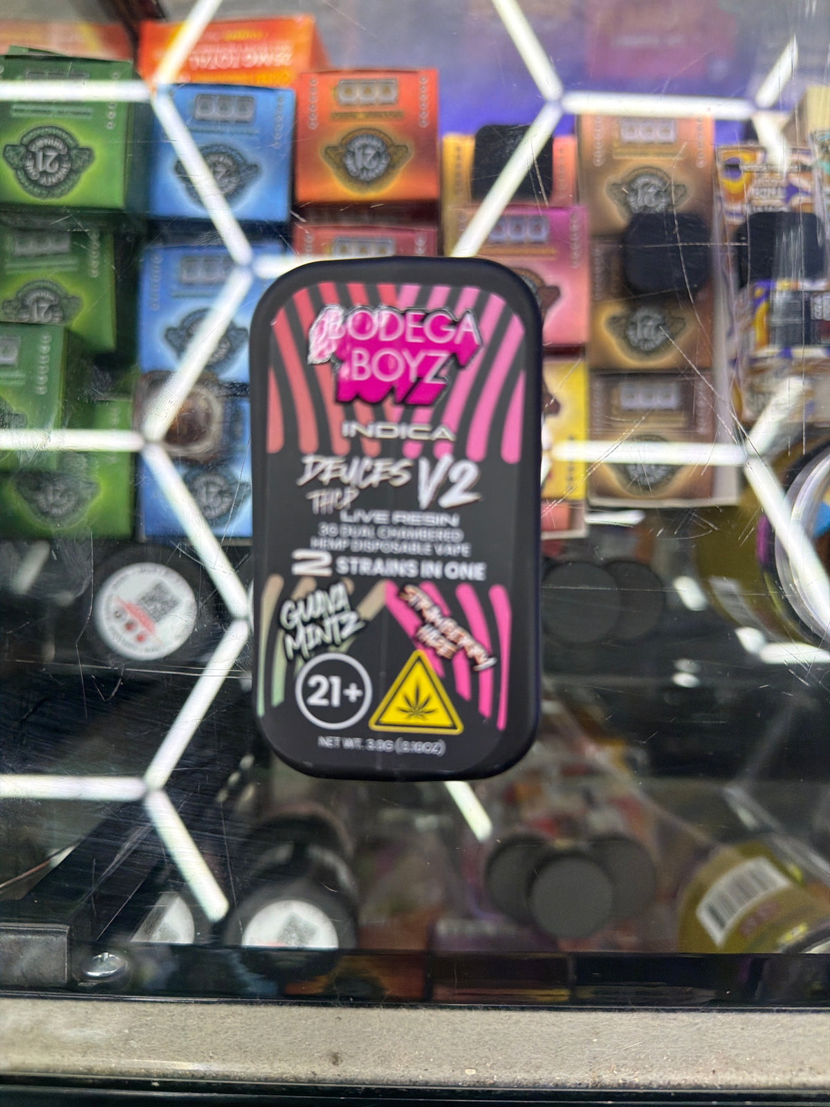 Bodega Boy Thcp 3g disposable vape Dueces V2 Indica Guava Mintz/ Strawberry haze