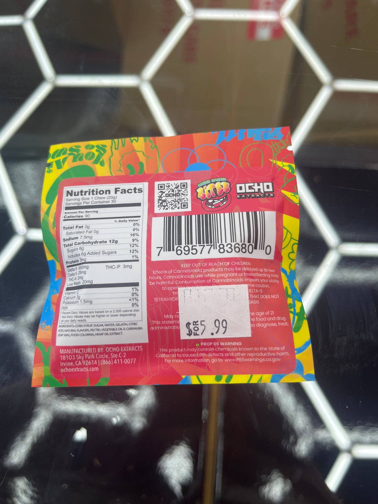 Double stacked bitez cherry mango 2000mg