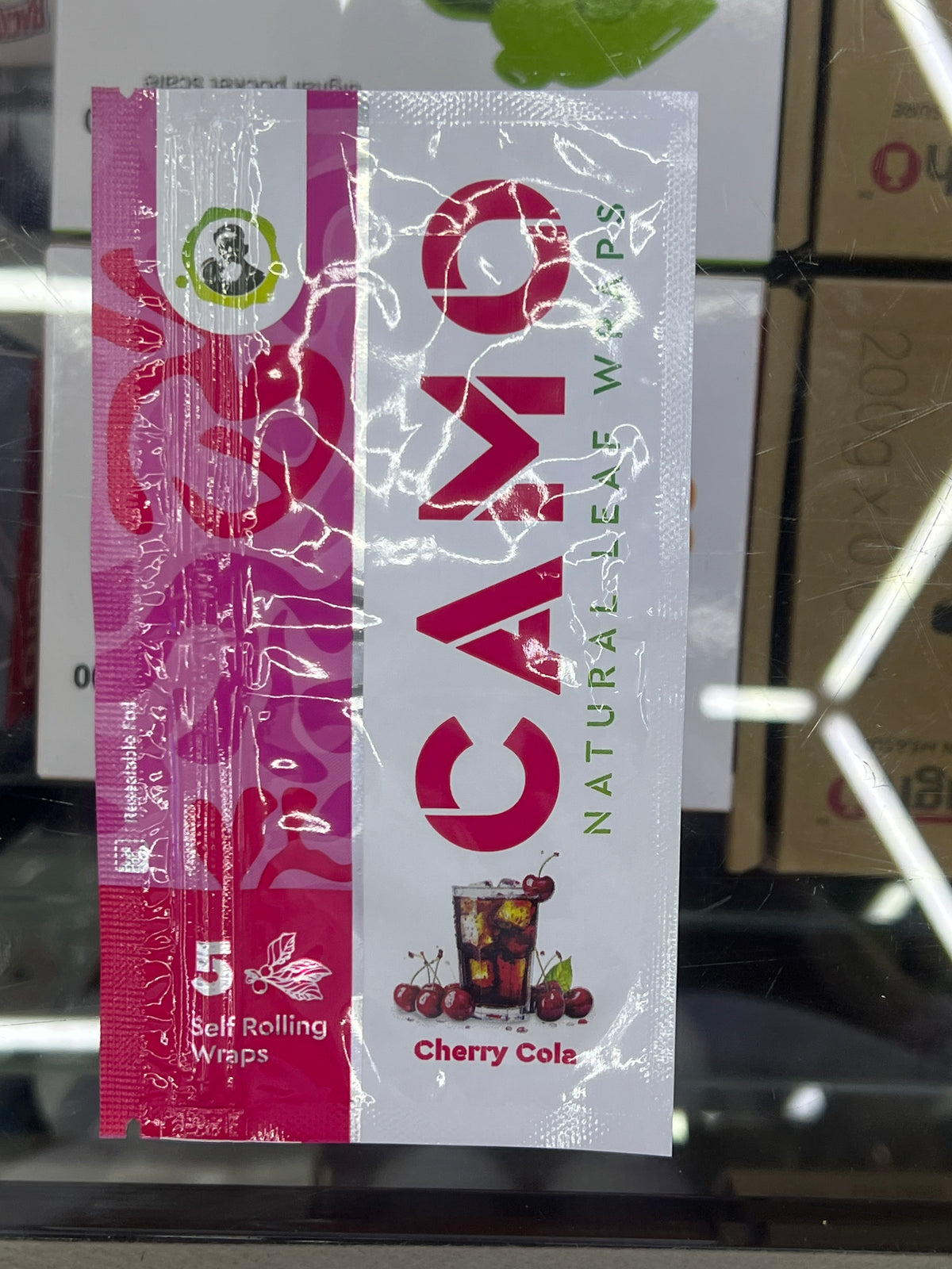 Camo leaf wrap cherry cola