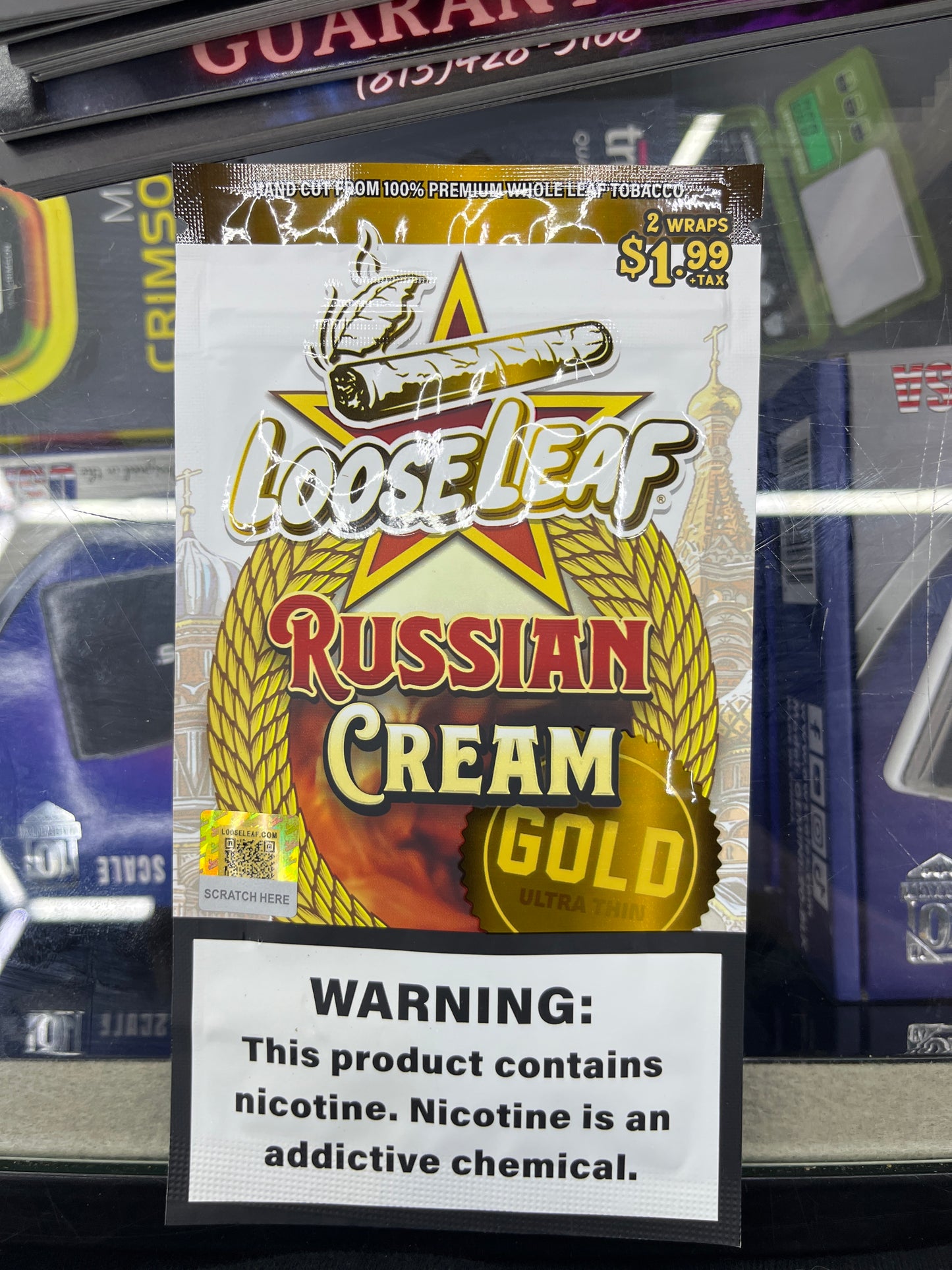 LooseLeaf Russian cream gold 2pck