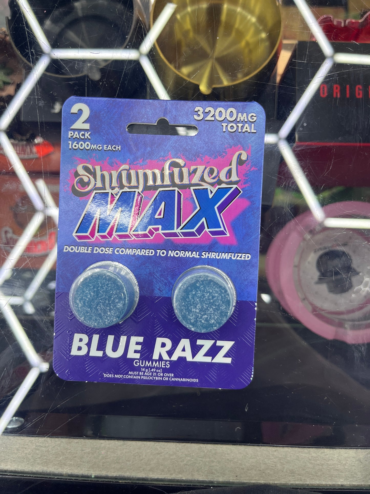 Shrumfuzed max blue raz 2pck 3200mg