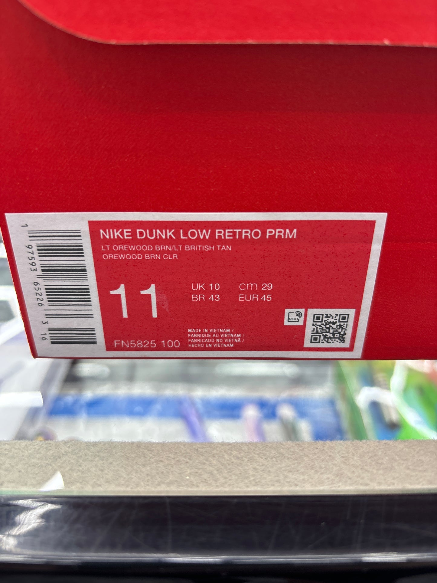Nike dunk low retro rpm LTORE wood brown 11m