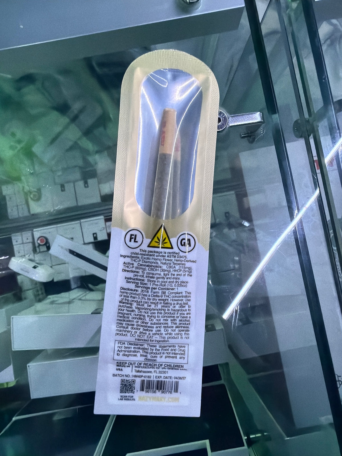 Hazy Mary Delta exotic preroll THCP Diamond infused 1G Wedding Cake (Hybrid)