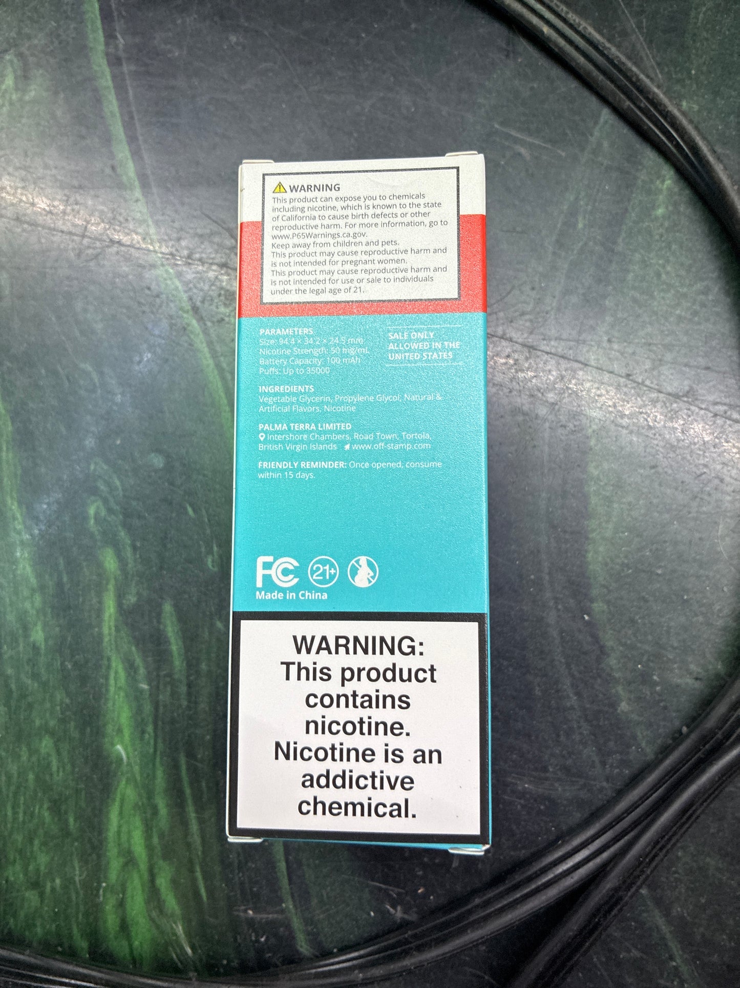 Off stamp tropical punch pod 35k