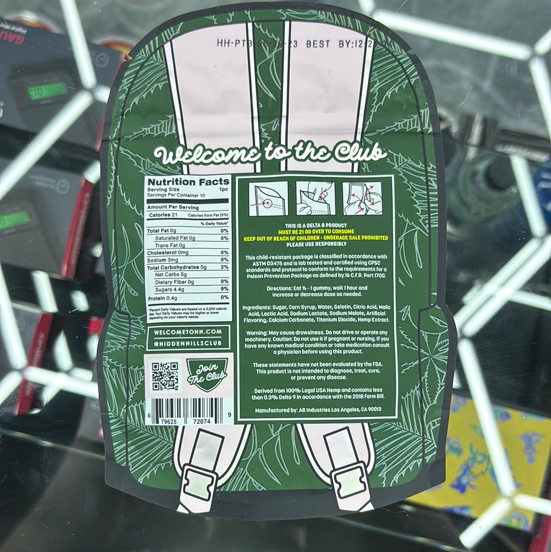 Hidden Hills club, pinkonade twist belts, 3000 MG 10 count