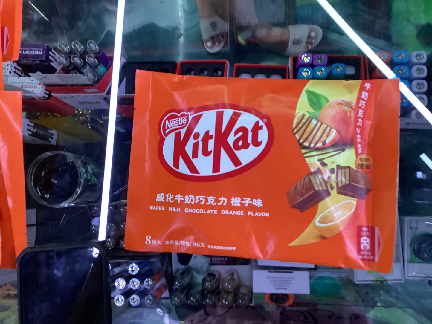 Kitkat milk chocolate orange flavor