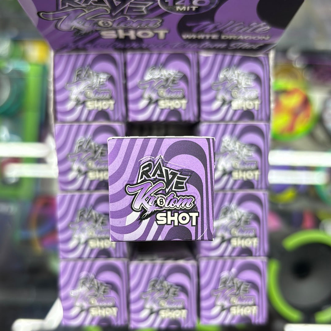 Rave kratom white dragon peach berry 140mit full spectrum