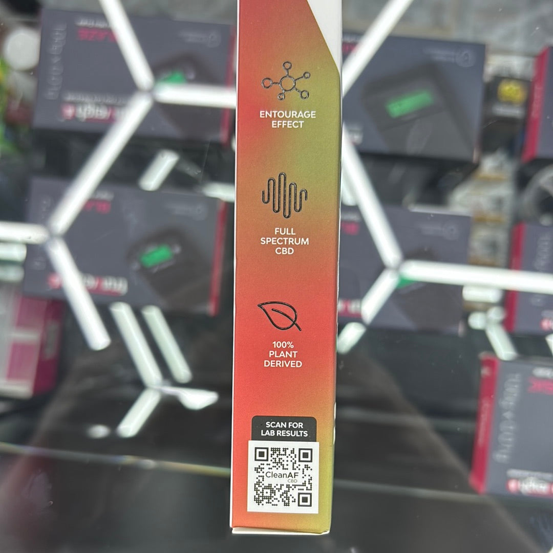 Clean AF, CBD, full spectrum, cherry Kush hybrid 2G