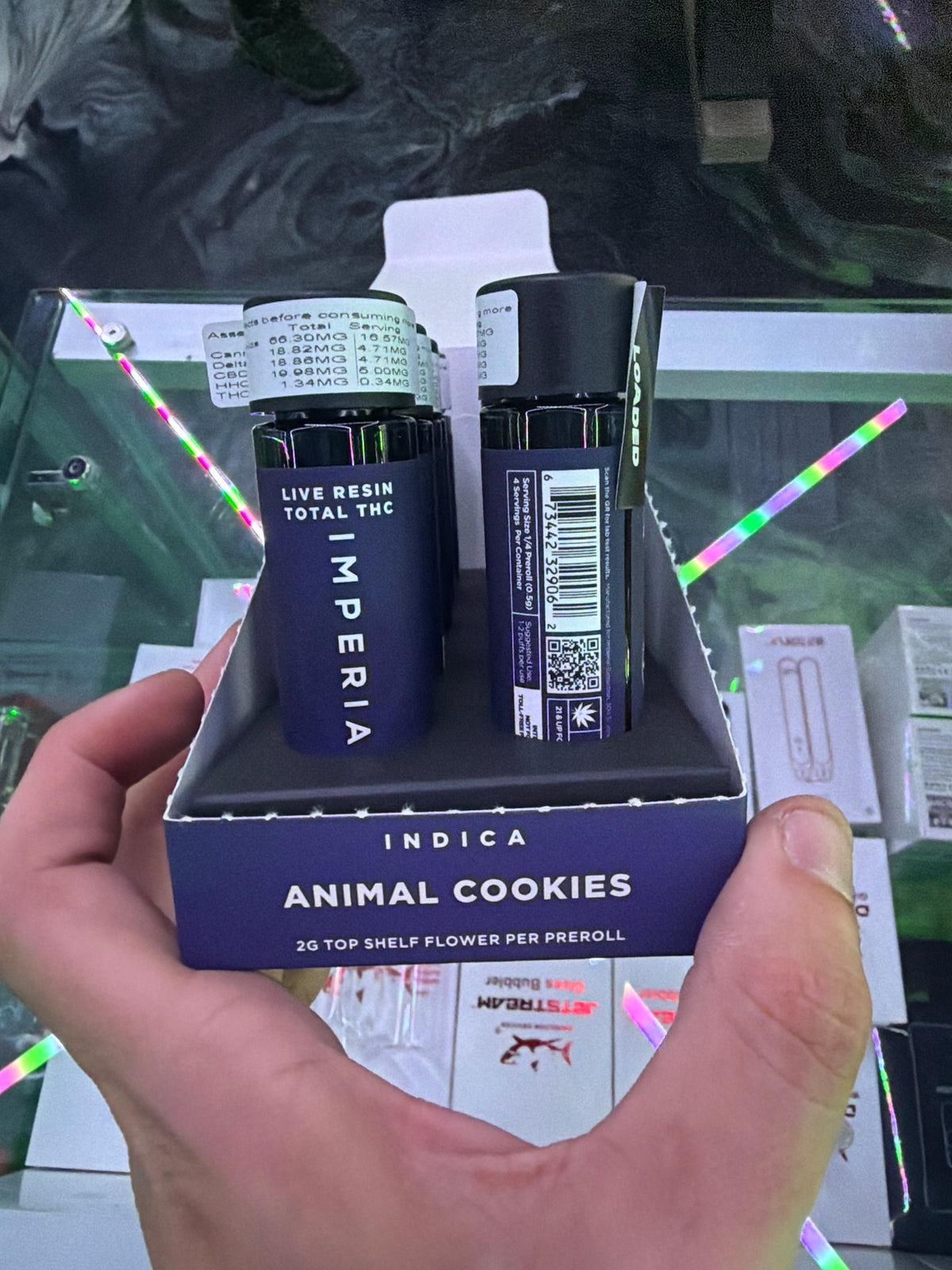 Imperial live resin peanut animal cookie indica
