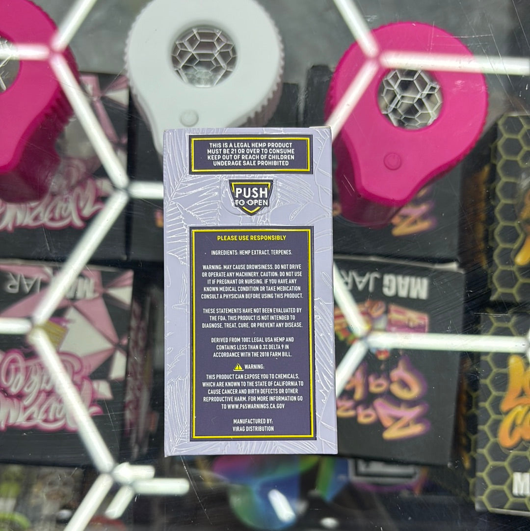 Hidden Hills club Durban poison hybrid fresh frozen cart 2 g THC a ultra heady blend