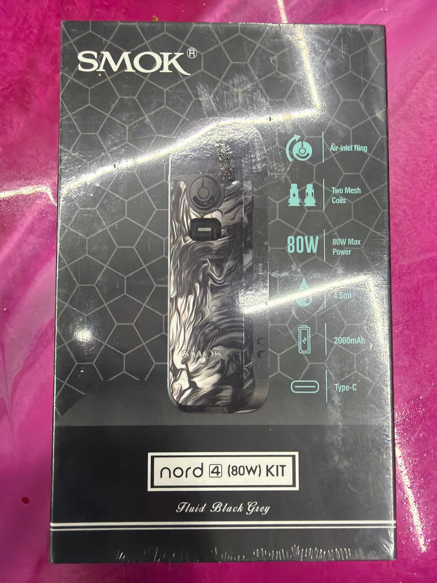 Smok Nord 4 (80W) Kit fluid black gray
