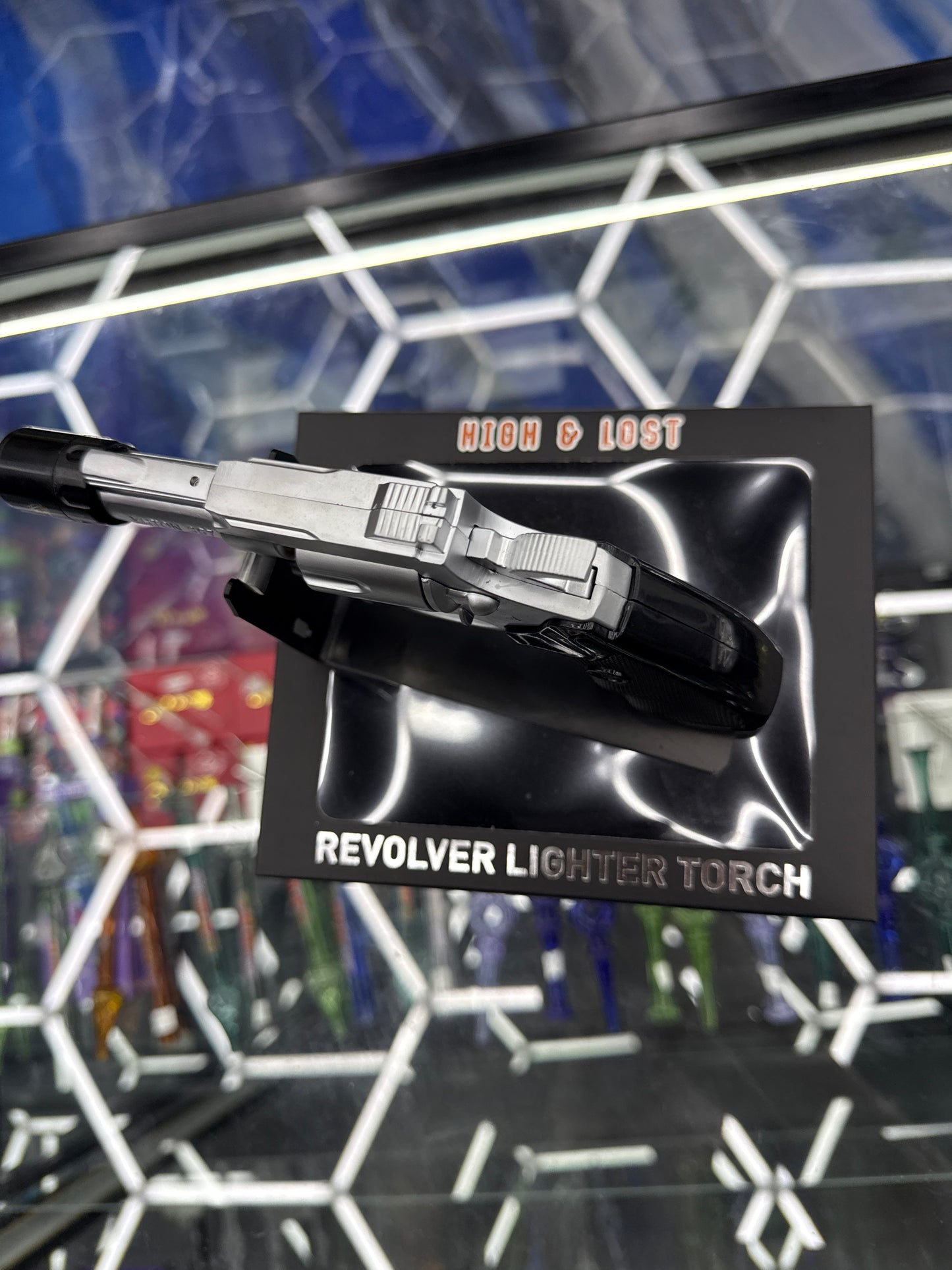 High and lost revolver, lighter torch silver