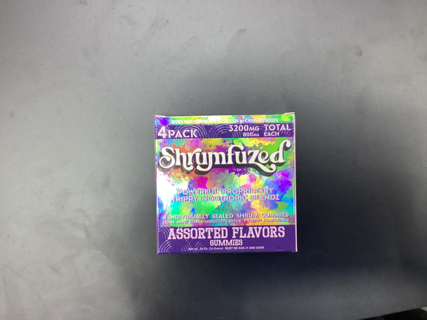 Shrumfuzed 4pack assorted flavors shroom gummies