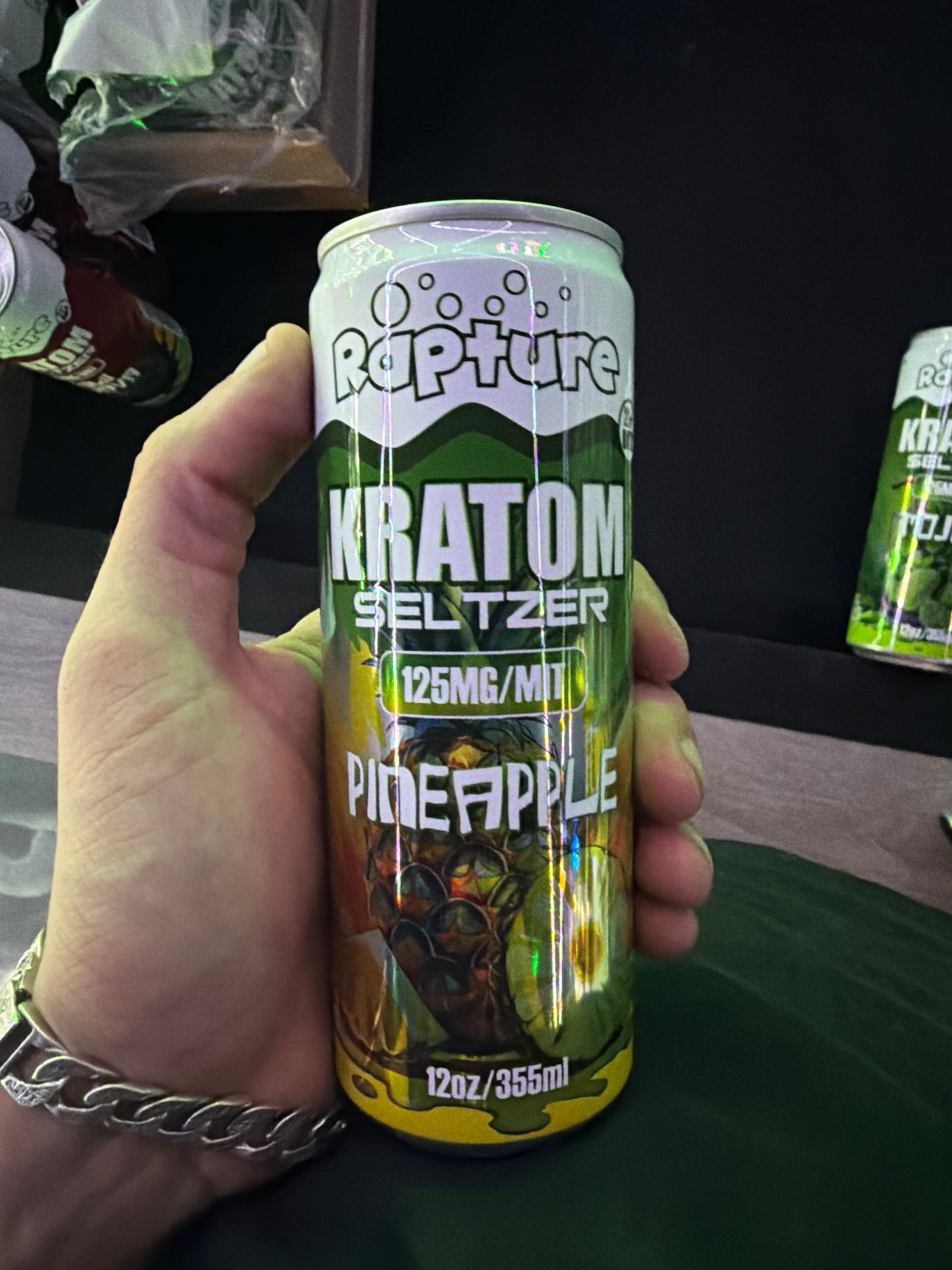 Rapture Kratom Seltzer 125mit pineapple