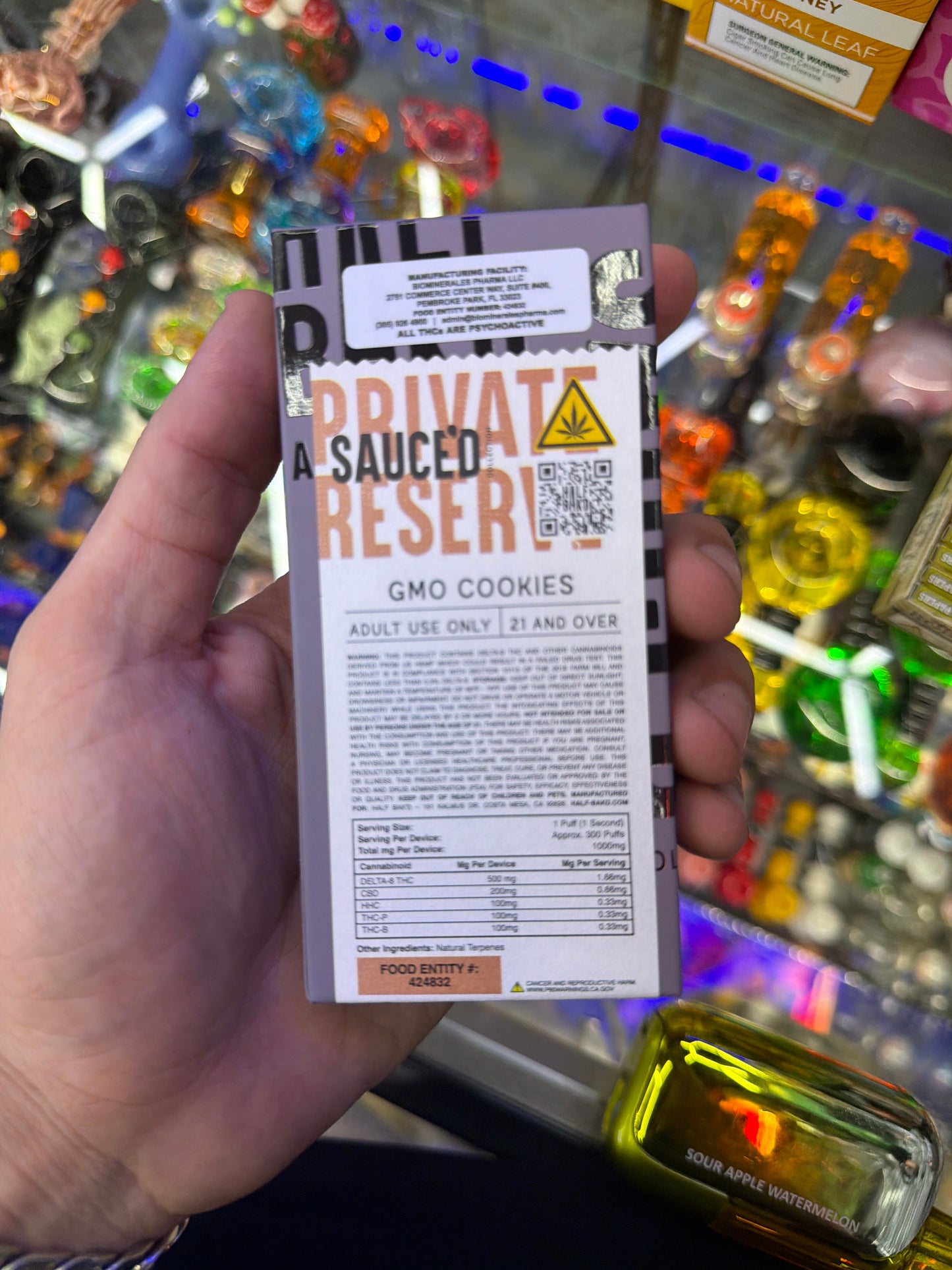 Half Bak’D hype blend thcp disposa vape 1g gmo cookies