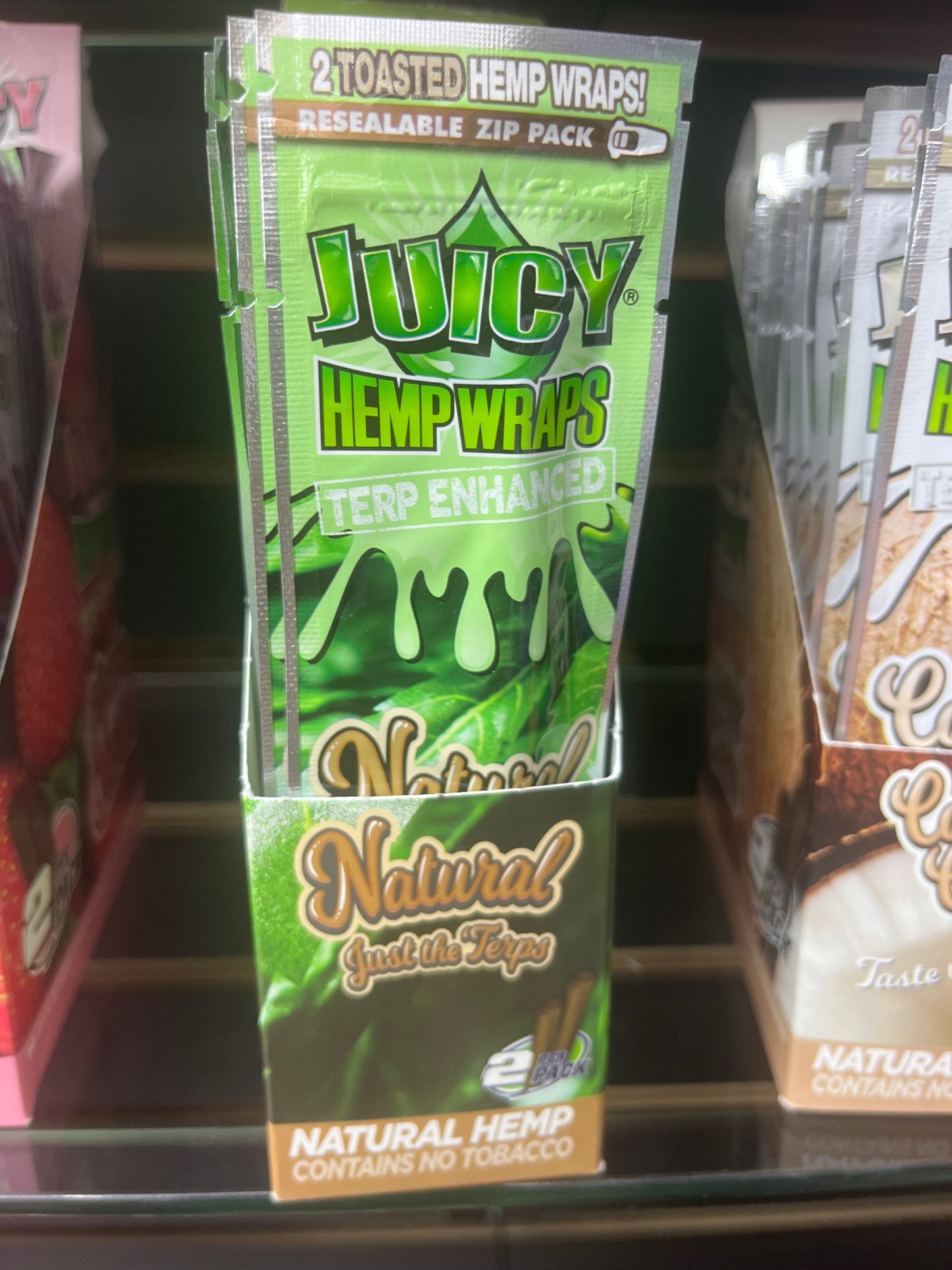 Juicy hemp wraps natural, terp enhanced