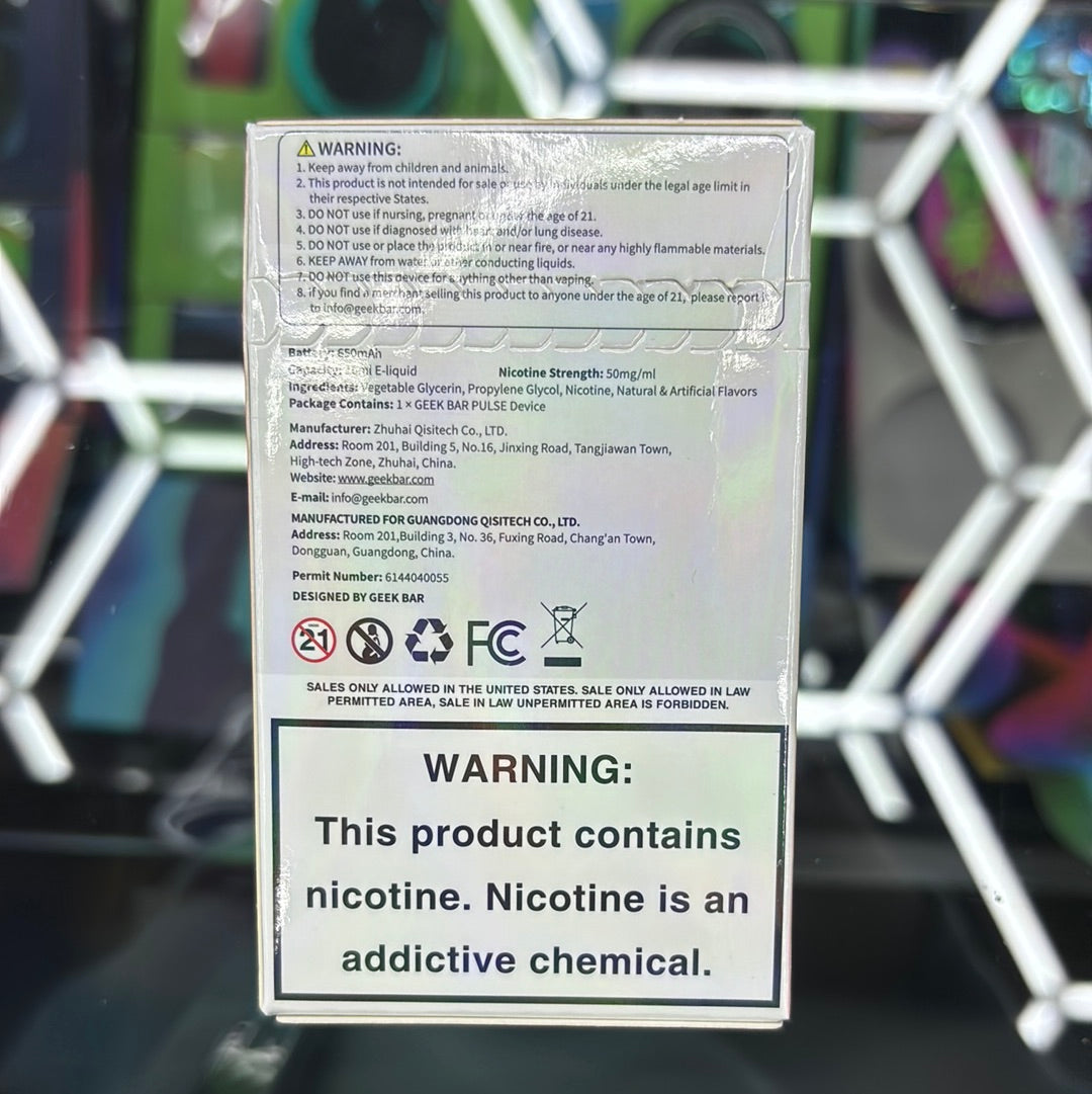 Geek bar pulse watermelon, ice