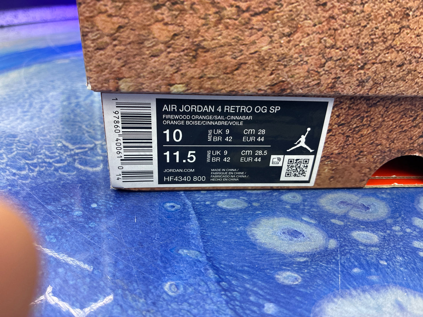 Air Jordan 4 retro sp Nigel Sylvester brick by brick size 10