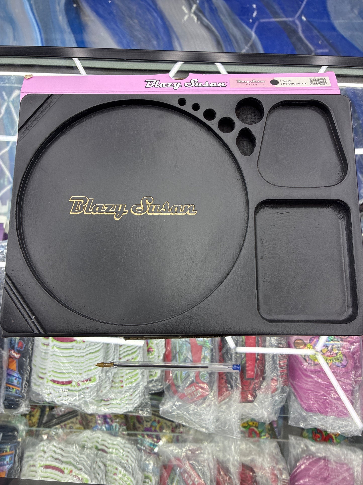 Blazy Susan dab tray black