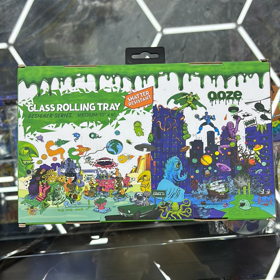 Ooze glass, rolling tray, shatter, resistant ooze, slime, monster osmosis