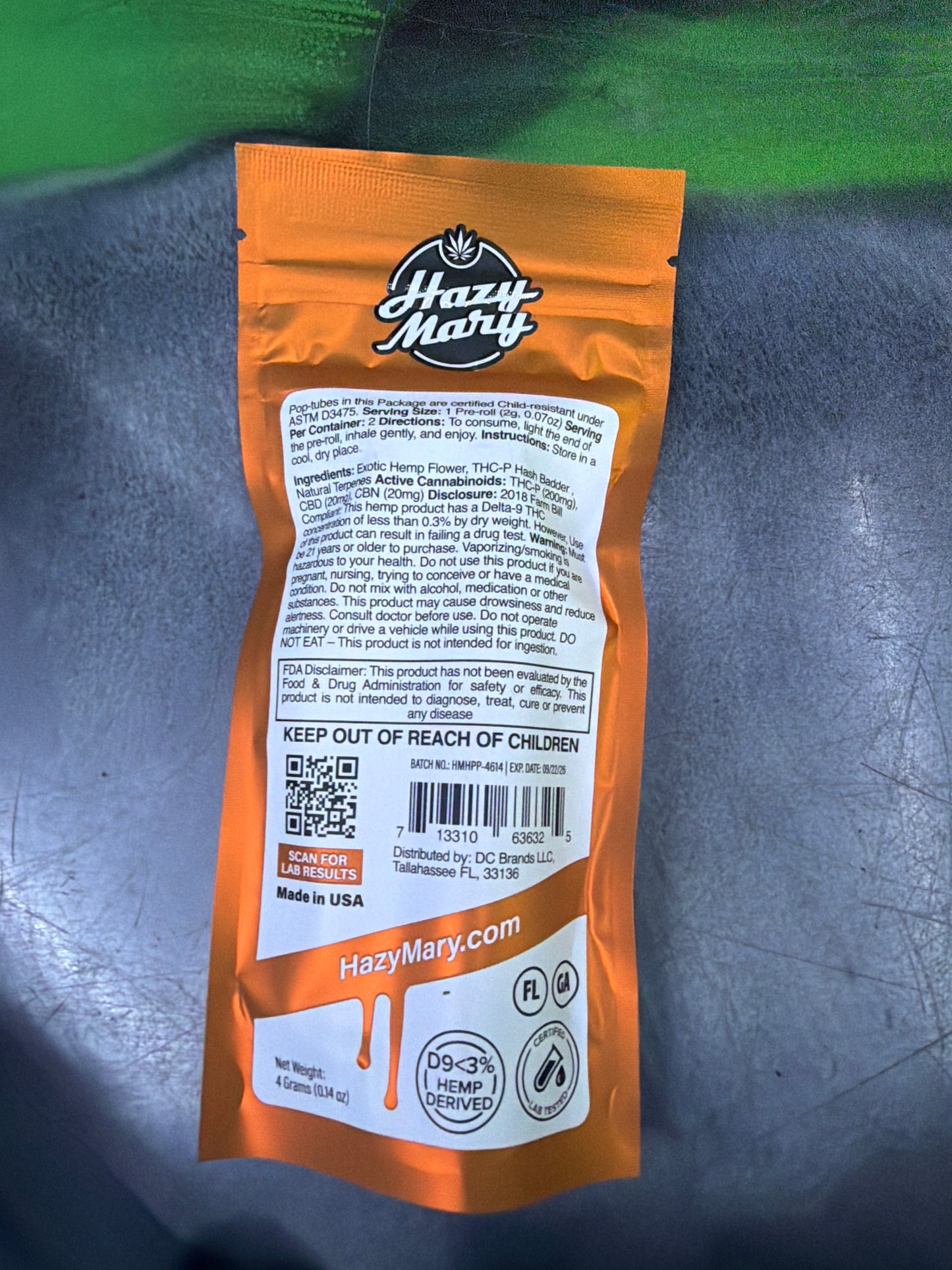 HAZY MARY THCP 2G DONUT PRE-ROLL PB&J