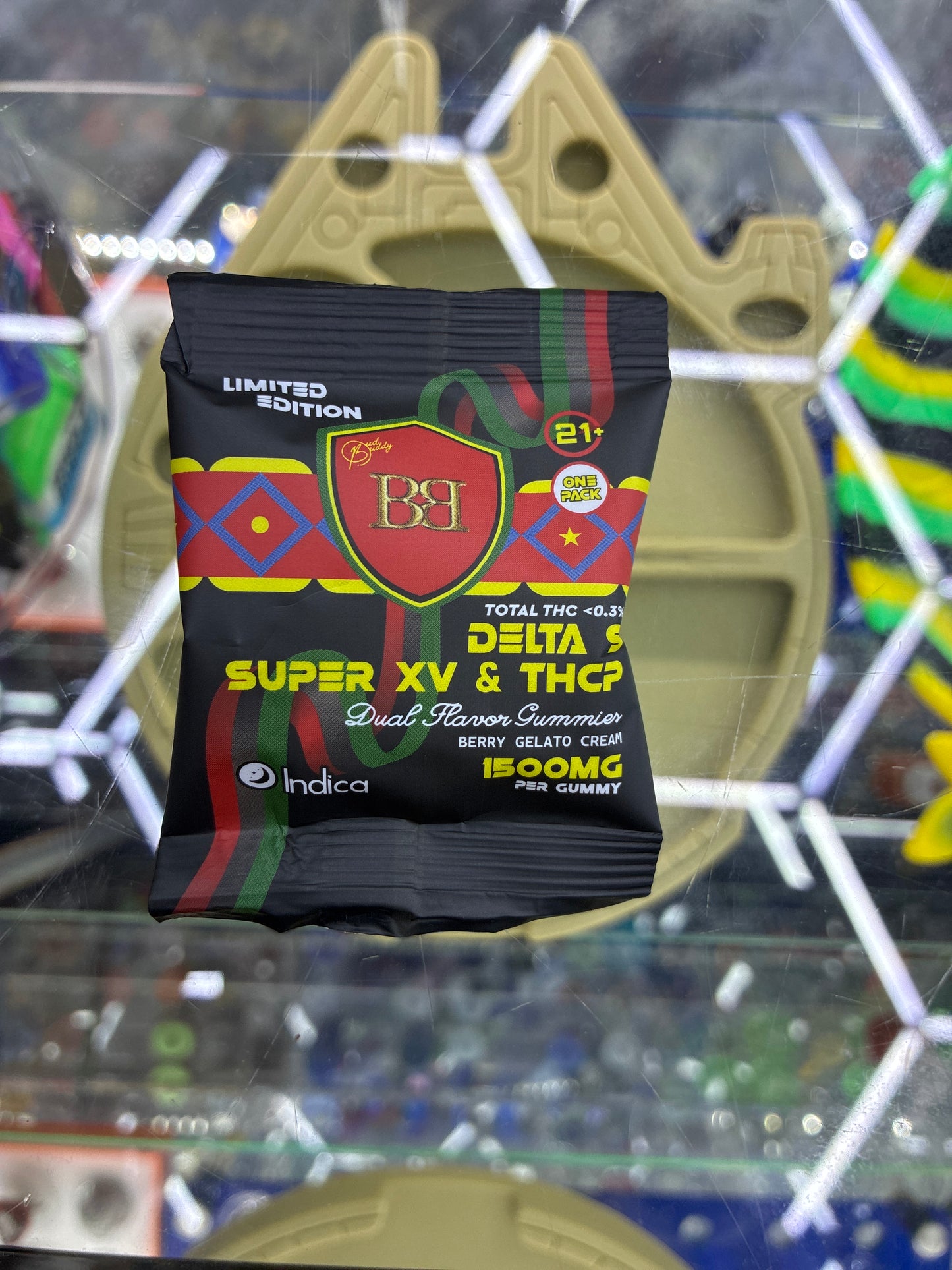 Bud buddy D9/super XV/THCP dual gummies 4500mg gelato cream indica