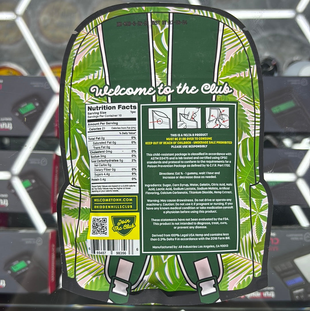 Hidden Hills club, strawberry gumdrop belts, 3000 MG 10 count