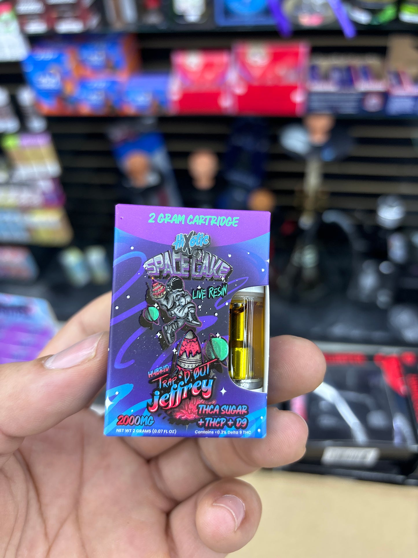 Hixotic space cake trap’d out Jeffrey hybrid 2g cart