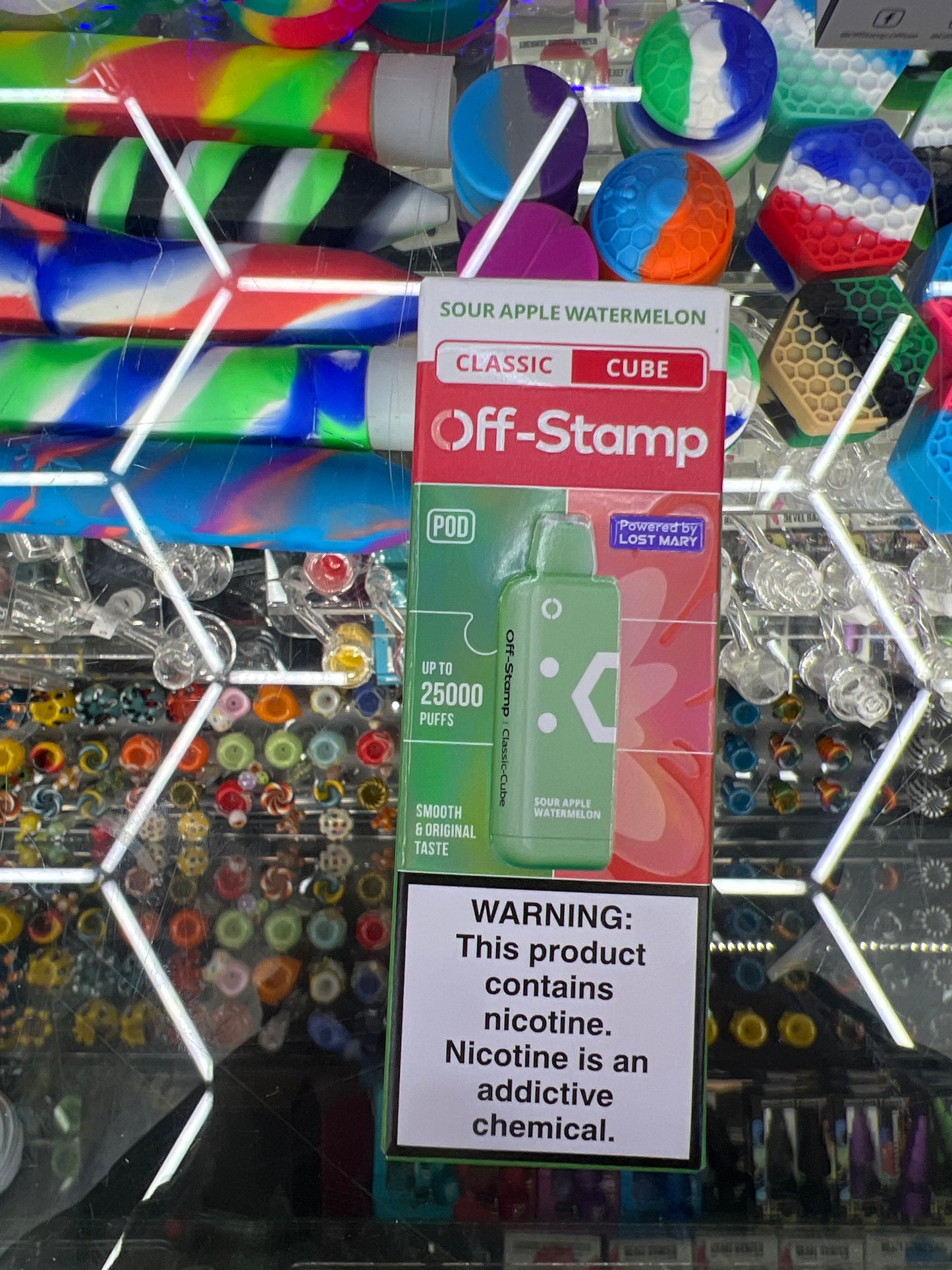 Off stamp classic cube 25K sour apple watermelon