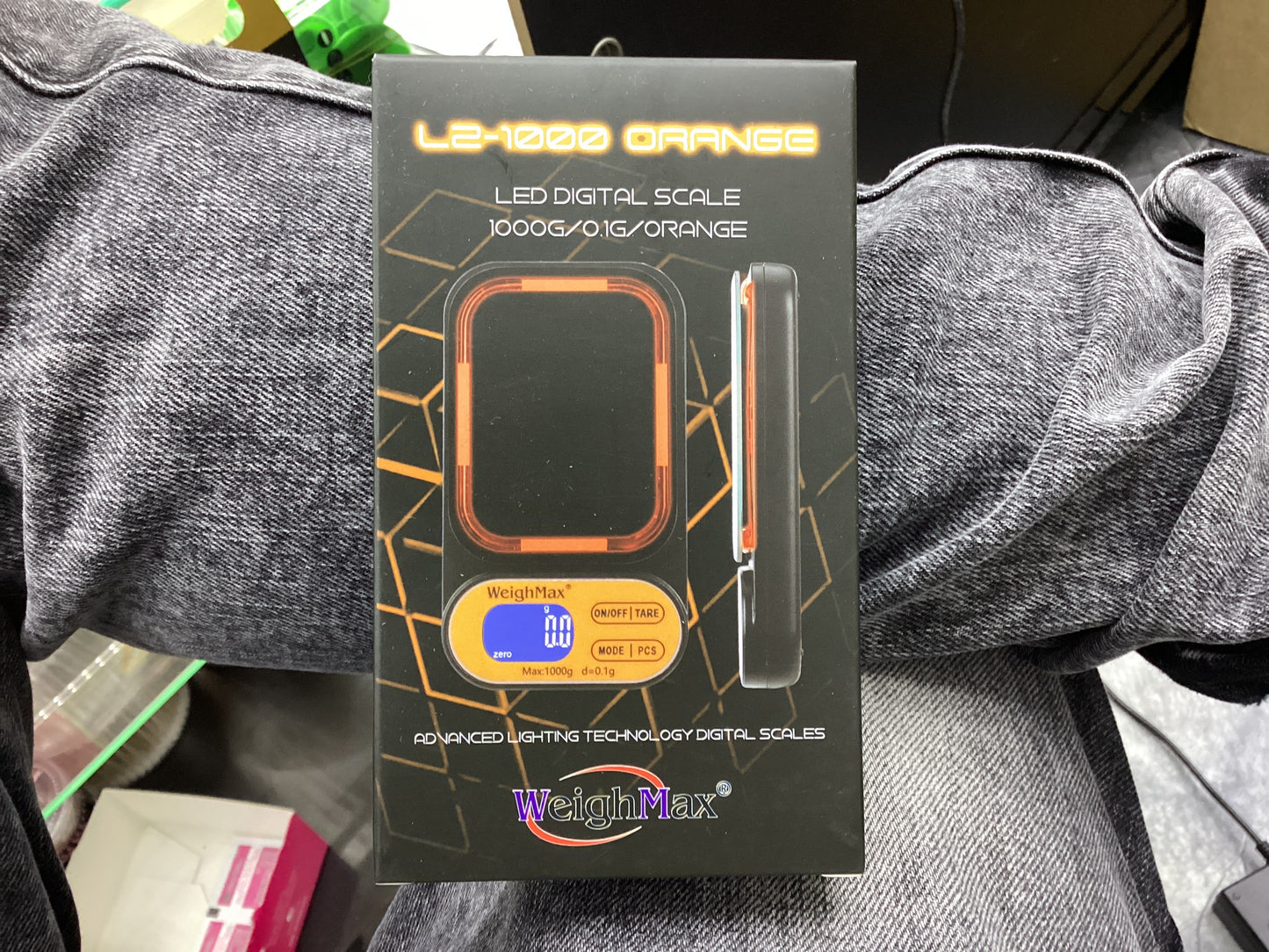 L2-1000 orange led digital scale 1000g/.1g