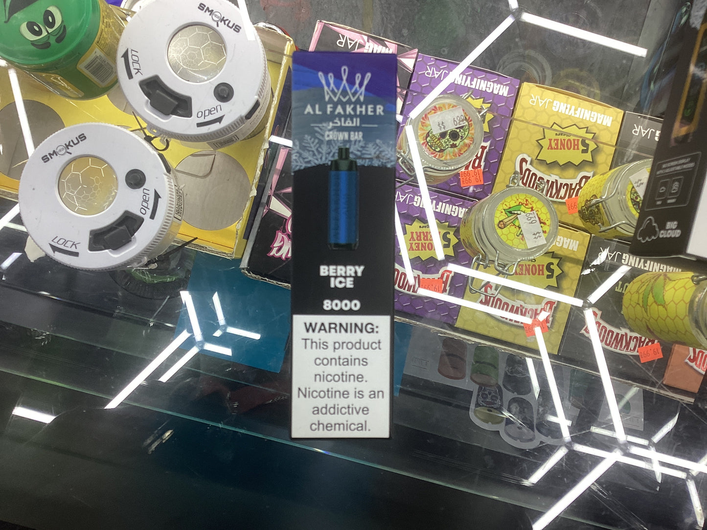 Al fakher crown bar berry ice 8000puffs